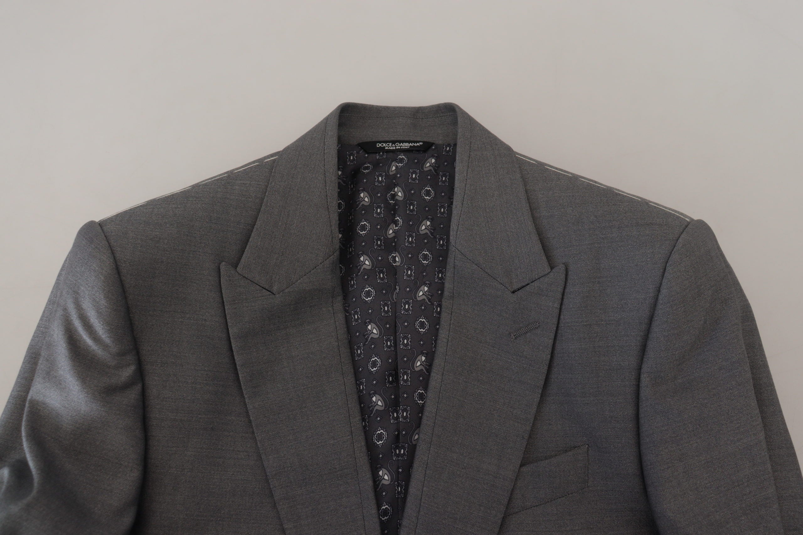 Dolce &amp; Gabbana Elegante hellgraue Sicilia-Blazerjacke