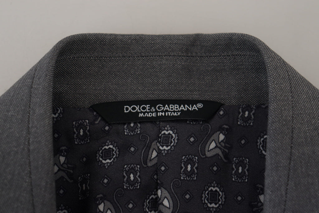 Dolce &amp; Gabbana Elegante hellgraue Sicilia-Blazerjacke