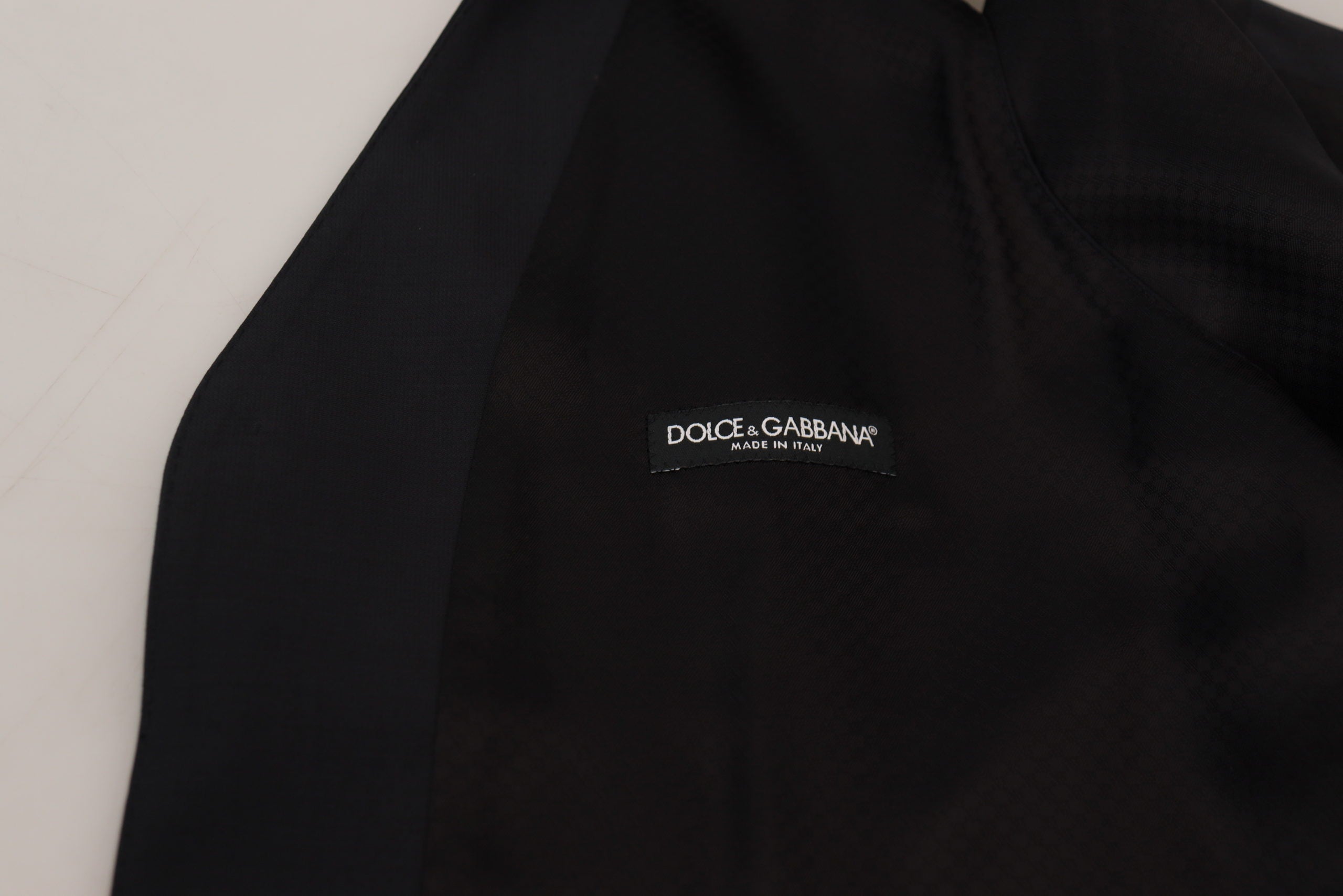 Dolce &amp; Gabbana Elegante schwarze einreihige Weste