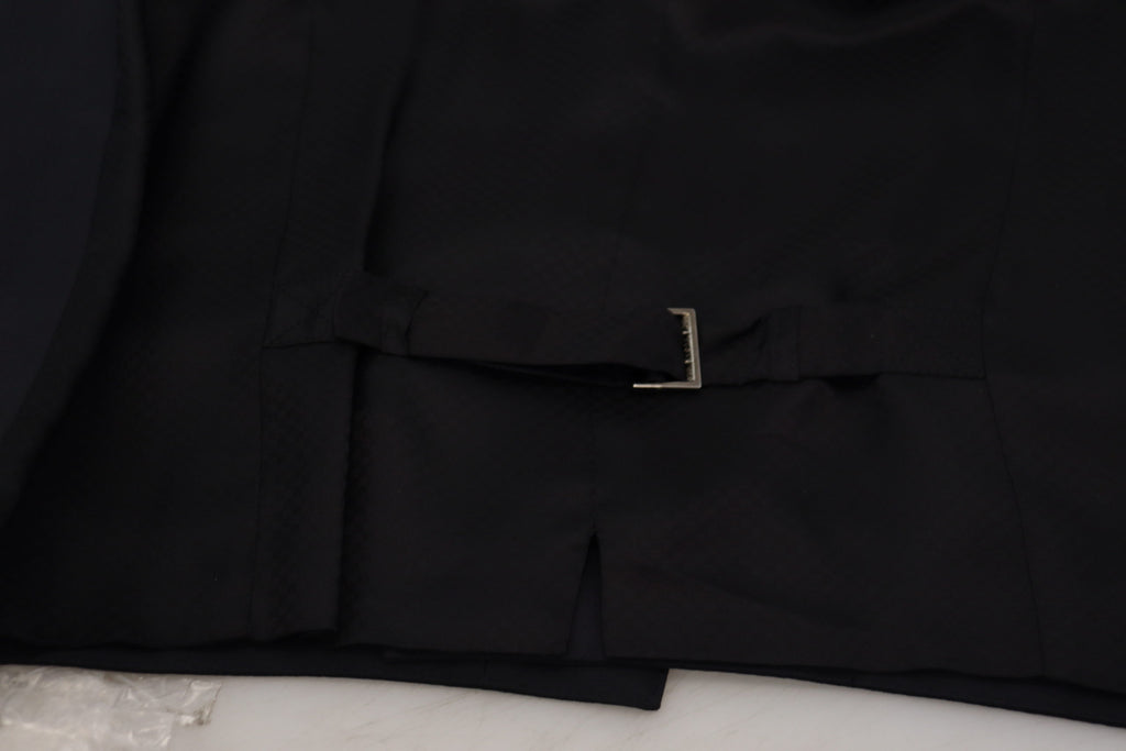 Dolce &amp; Gabbana Elegante schwarze einreihige Weste