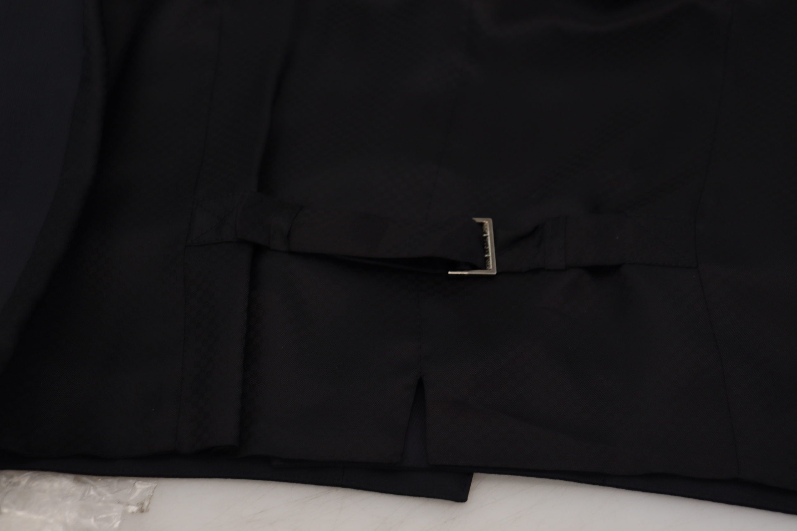 Dolce &amp; Gabbana Elegante schwarze einreihige Weste
