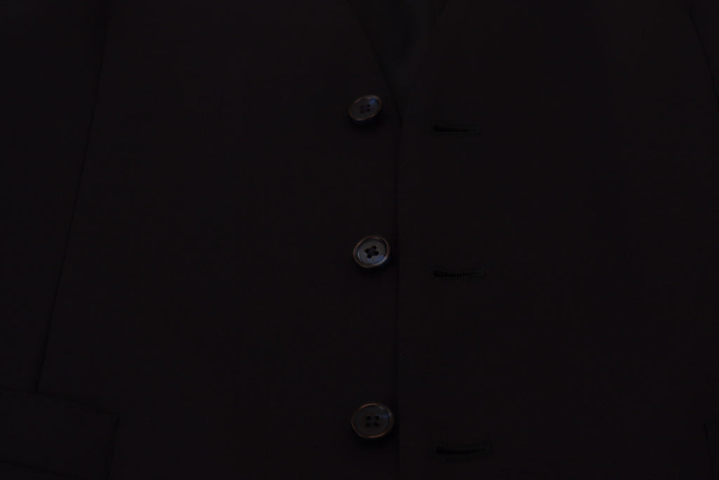 Dolce &amp; Gabbana Elegante dunkelblaue Weste für formelle Anlässe