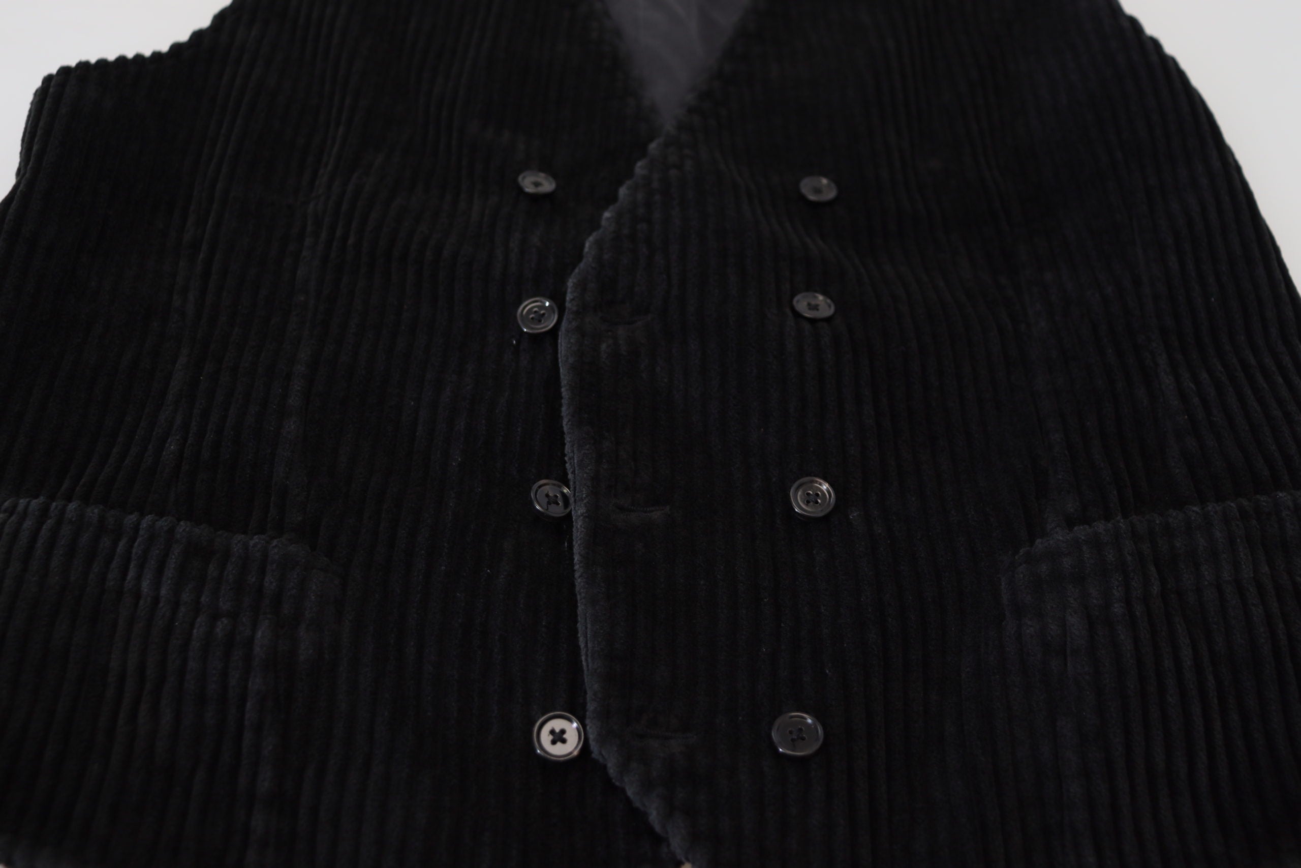 Dolce &amp; Gabbana Elegante schwarze zweireihige Weste