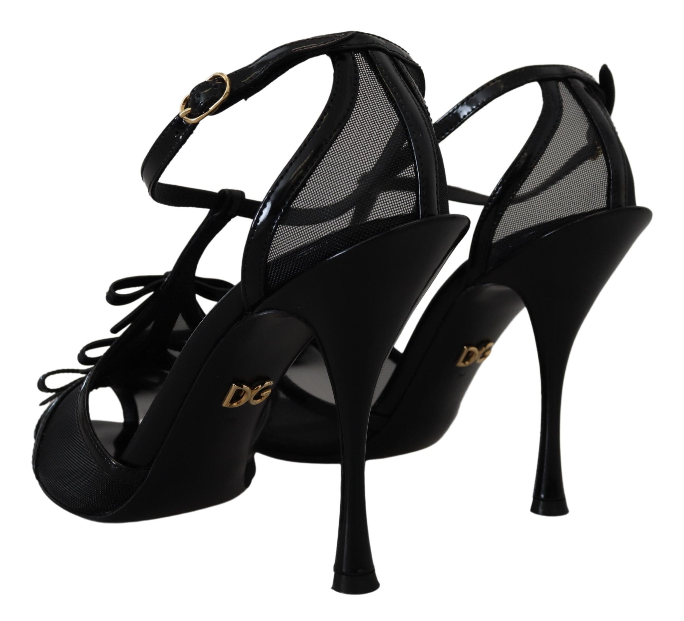 Dolce &amp; Gabbana – Elegante schwarze Sandalen mit Stilettoabsatz
