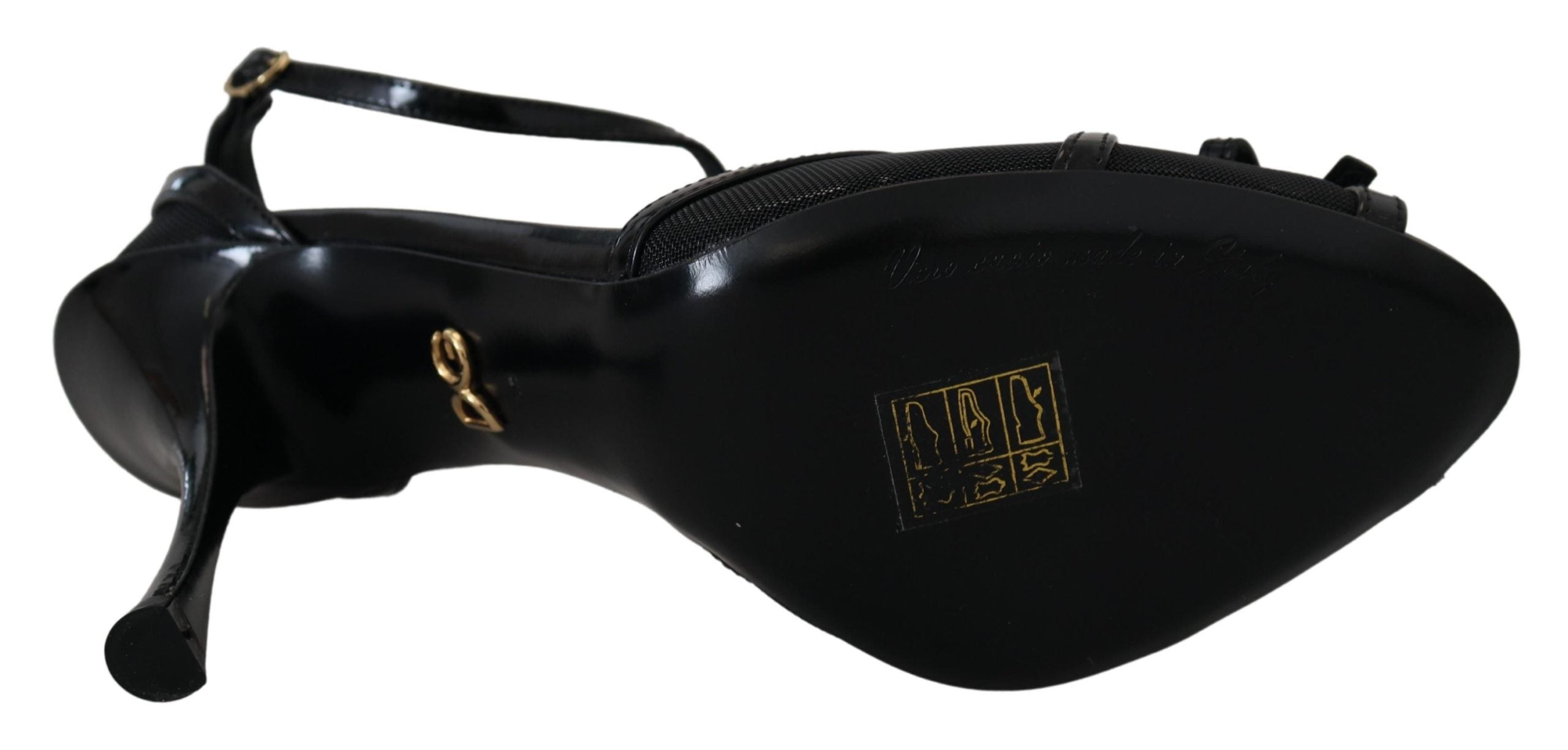 Dolce &amp; Gabbana – Elegante schwarze Sandalen mit Stilettoabsatz