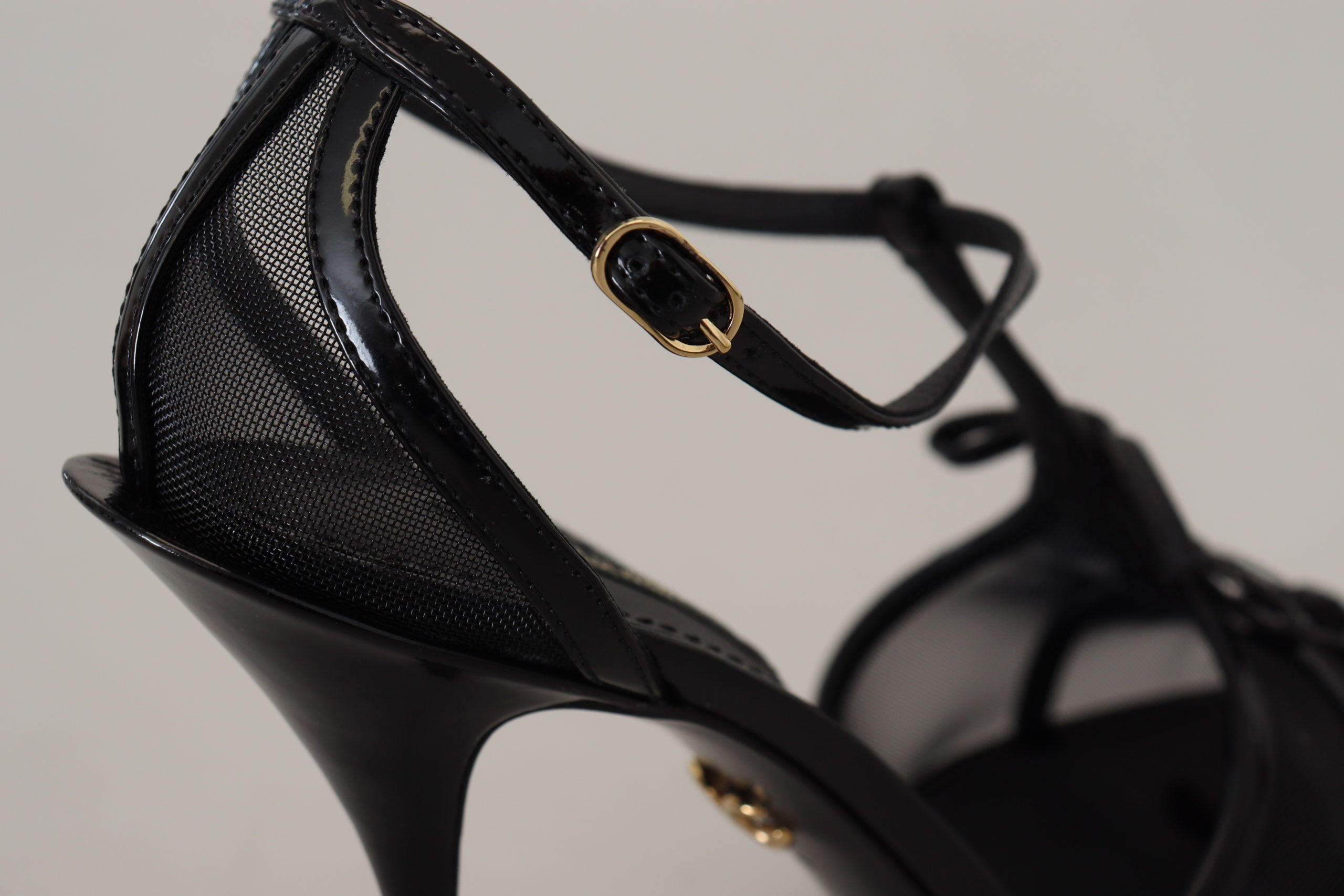 Dolce &amp; Gabbana – Elegante schwarze Sandalen mit Stilettoabsatz