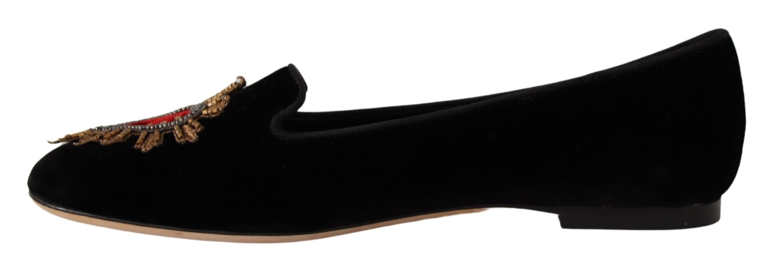 Elegante flache Schuhe aus Lackleder von Dolce &amp; Gabbana