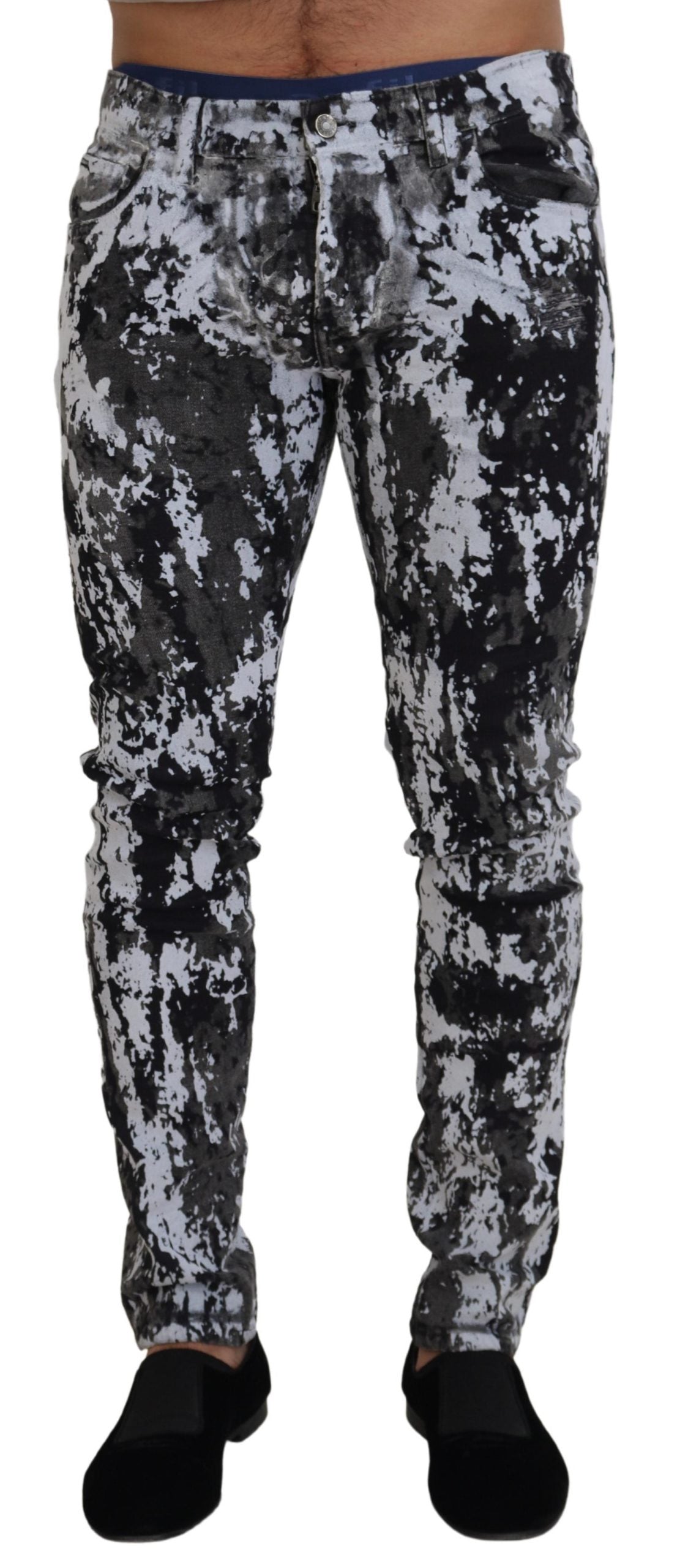 Dolce &amp; Gabbana Mehrfarbiger Tie-Dye-Denim-Spektakel