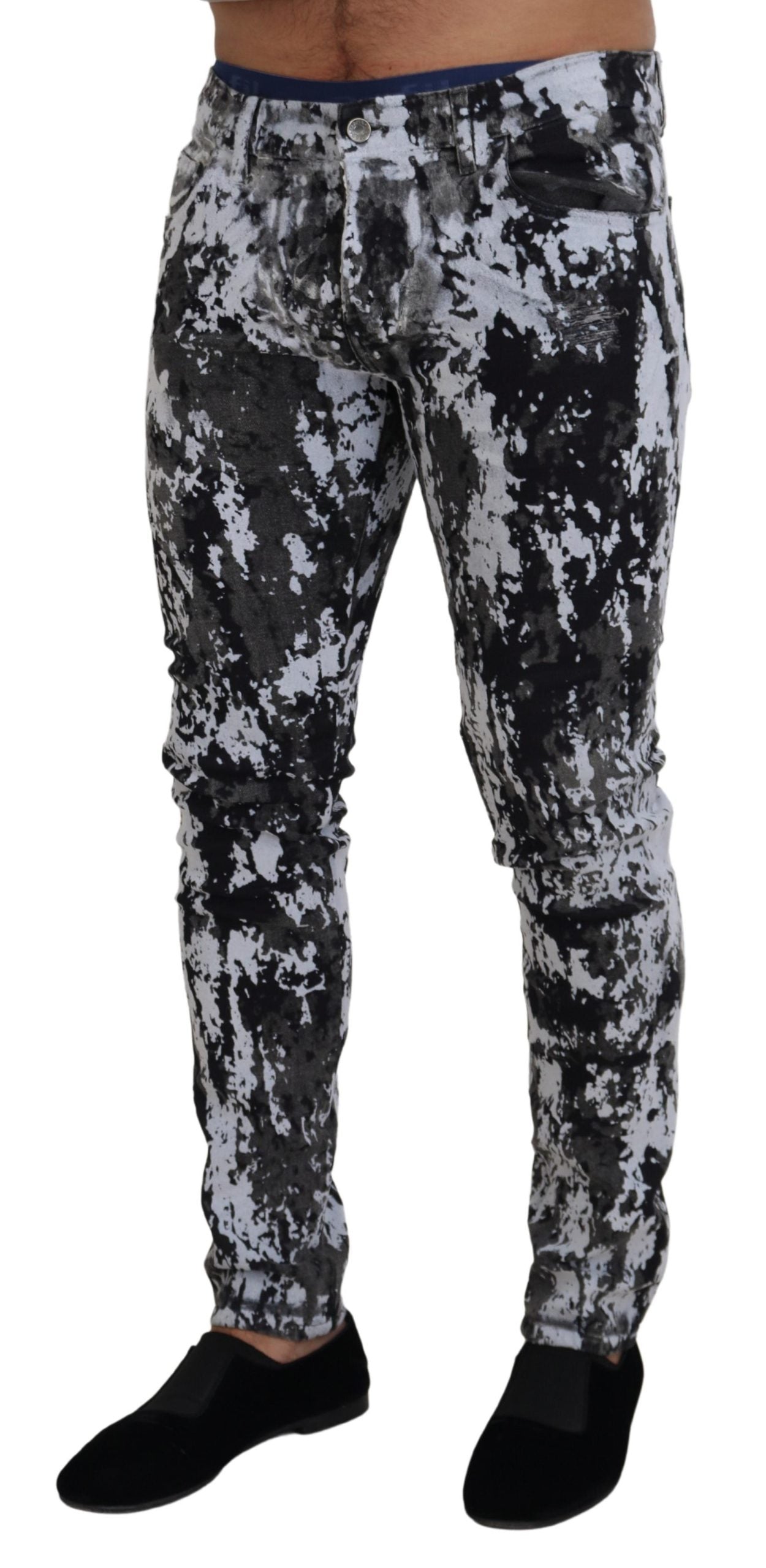 Dolce &amp; Gabbana Mehrfarbiger Tie-Dye-Denim-Spektakel