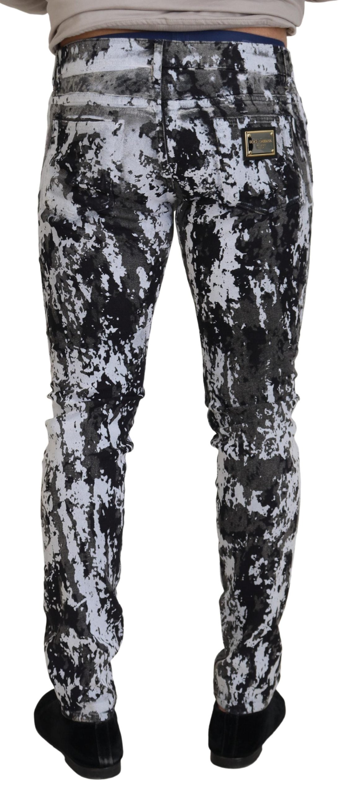 Dolce &amp; Gabbana Mehrfarbiger Tie-Dye-Denim-Spektakel