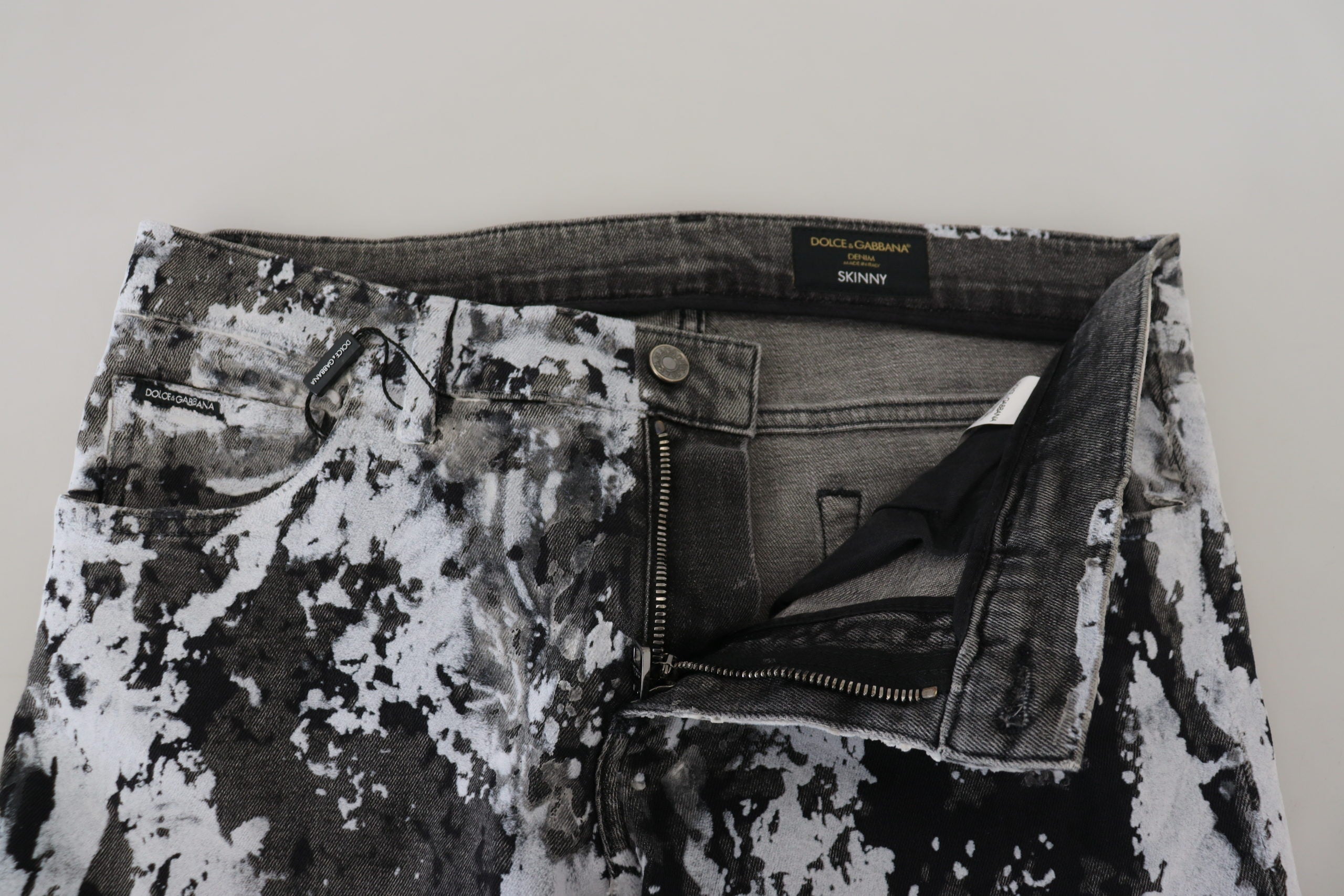 Dolce &amp; Gabbana Mehrfarbiger Tie-Dye-Denim-Spektakel