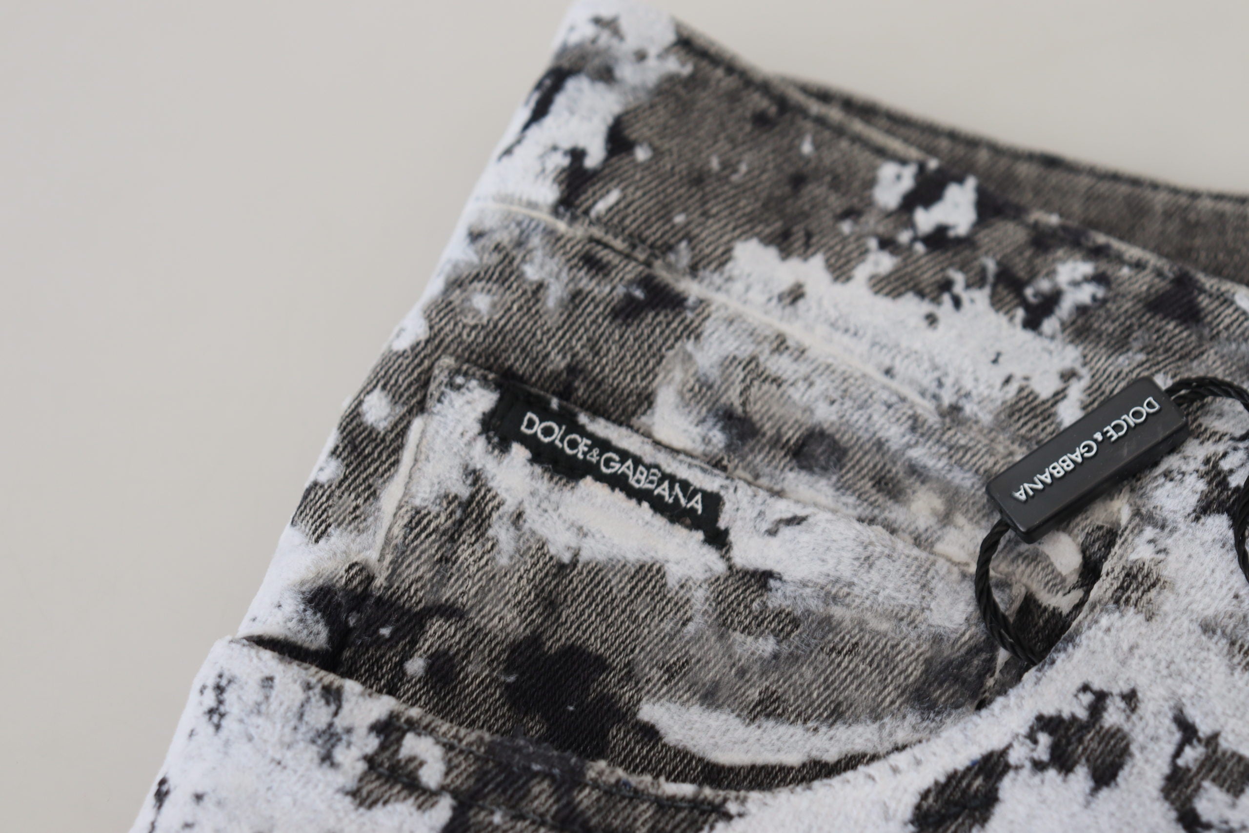 Dolce &amp; Gabbana Mehrfarbiger Tie-Dye-Denim-Spektakel
