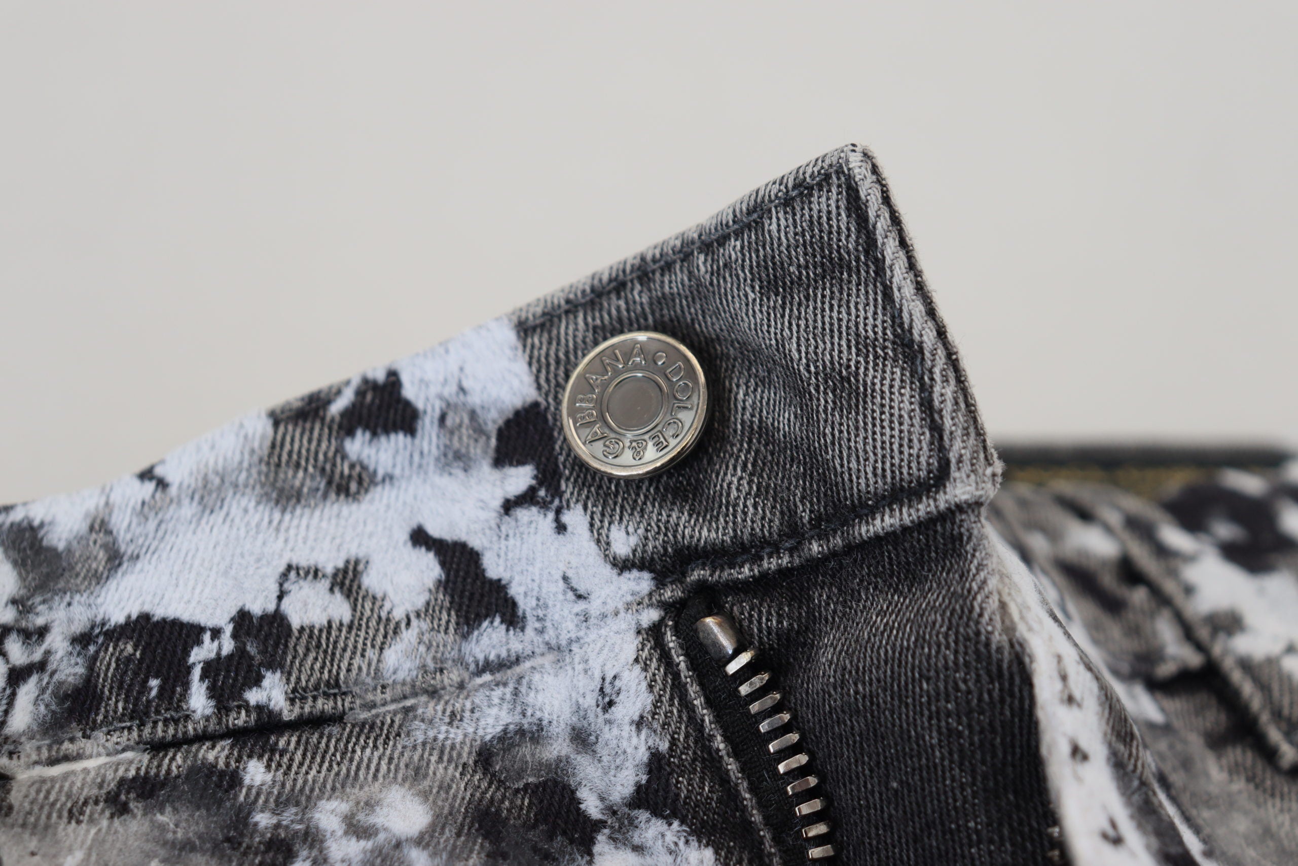 Dolce &amp; Gabbana Mehrfarbiger Tie-Dye-Denim-Spektakel
