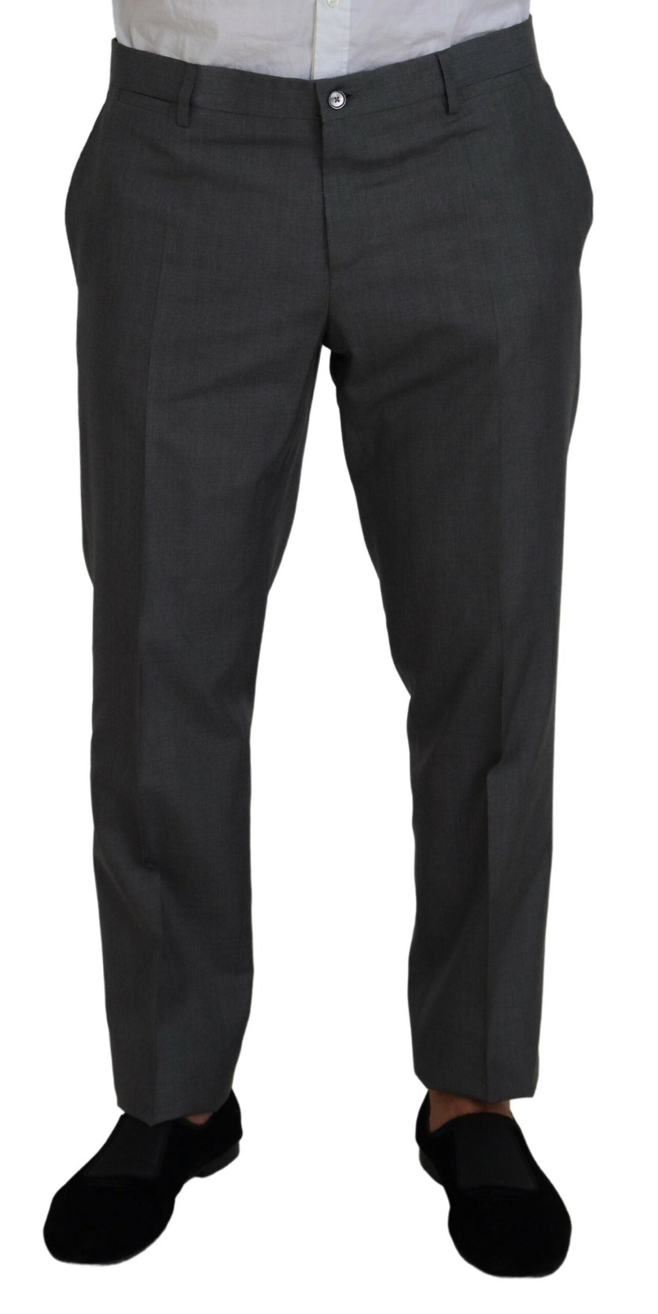 Dolce &amp; Gabbana – Eleganter, dreiteiliger Martini-Anzug in Slim Fit, Silber