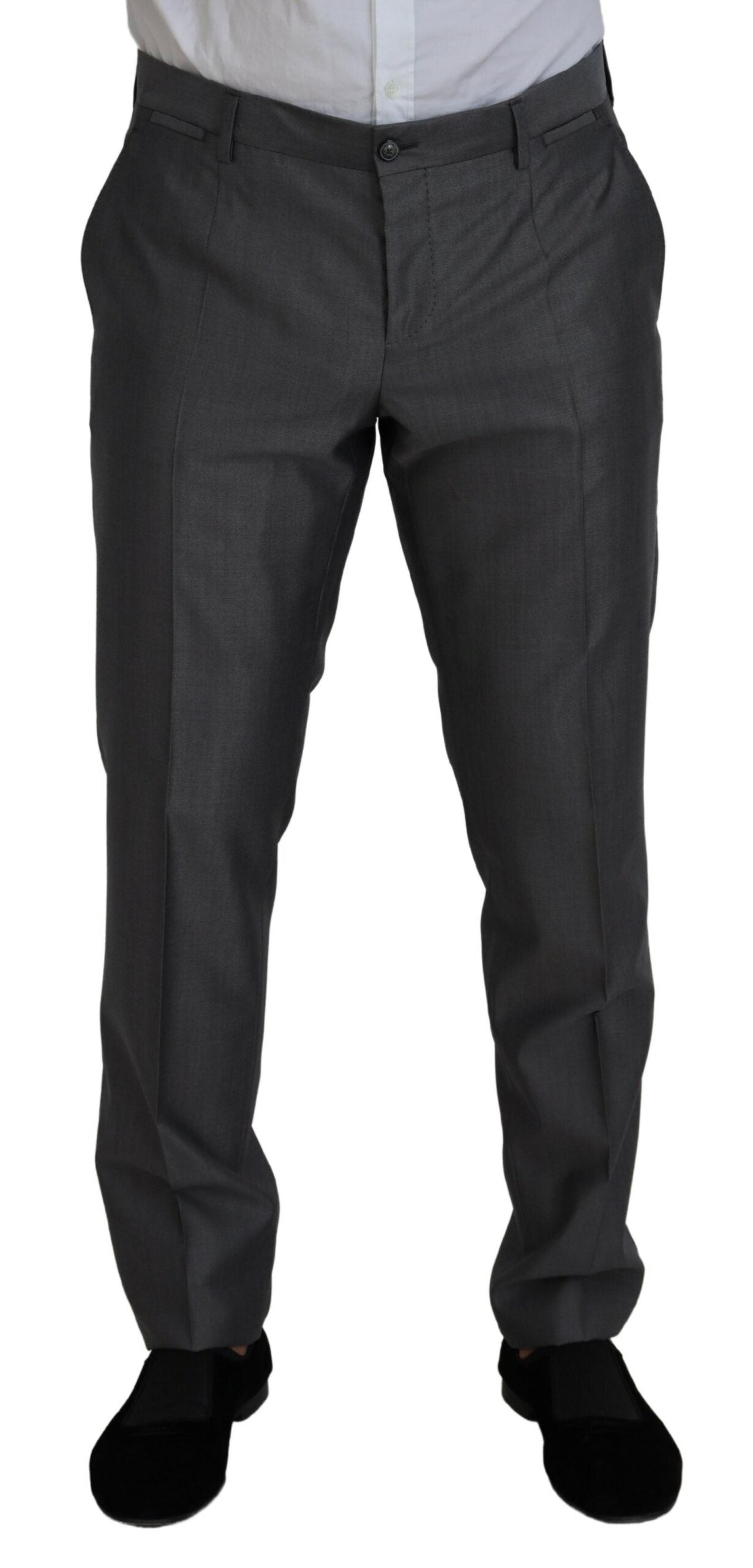 Dolce &amp; Gabbana Elegantes grau-silbernes Sicilia-Anzug-Ensemble