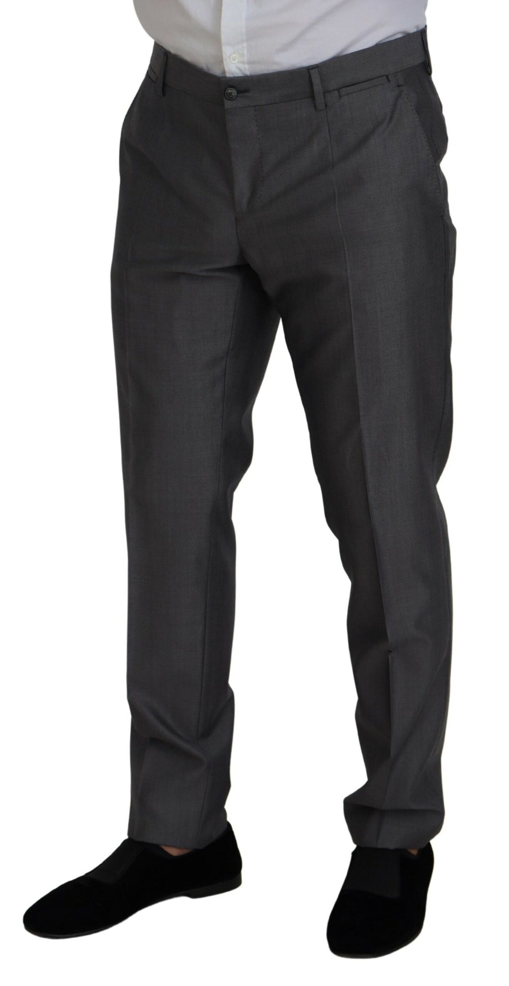 Dolce &amp; Gabbana Elegantes grau-silbernes Sicilia-Anzug-Ensemble