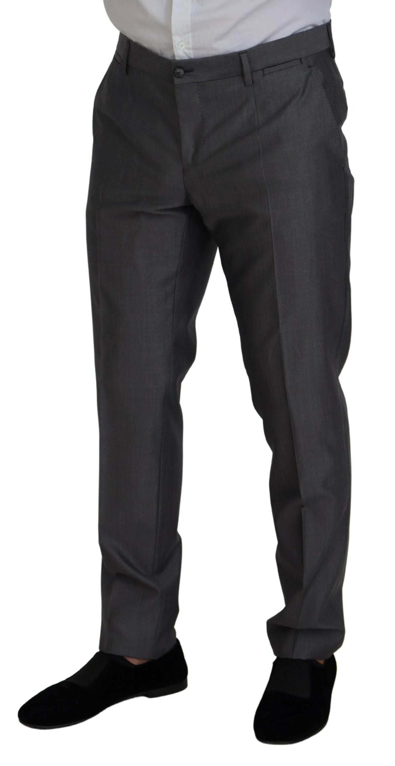 Dolce &amp; Gabbana Elegantes grau-silbernes Sicilia-Anzug-Ensemble