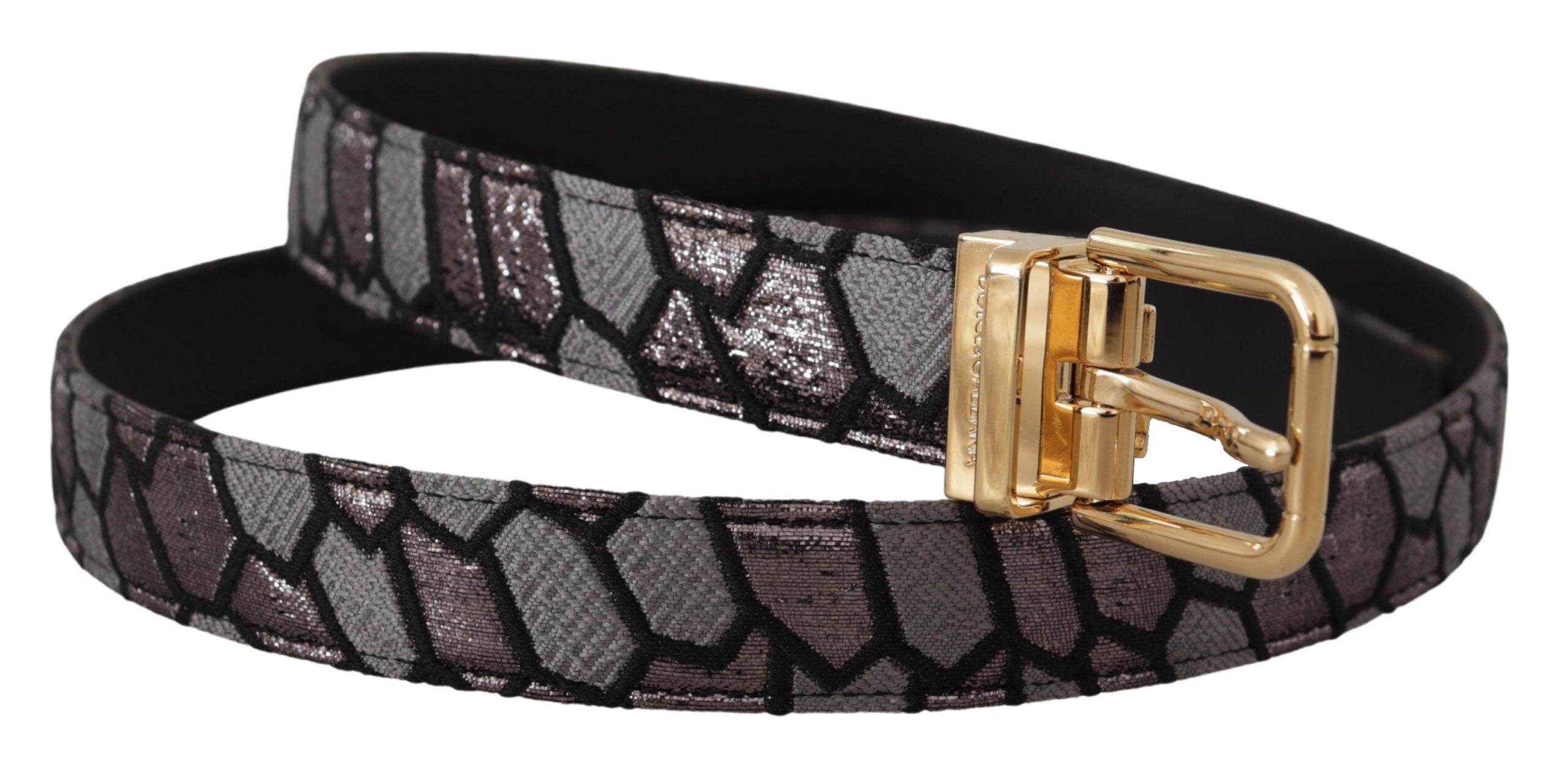 Dolce &amp; Gabbana Mehrfarbiger Statement-Gürtel aus Leder