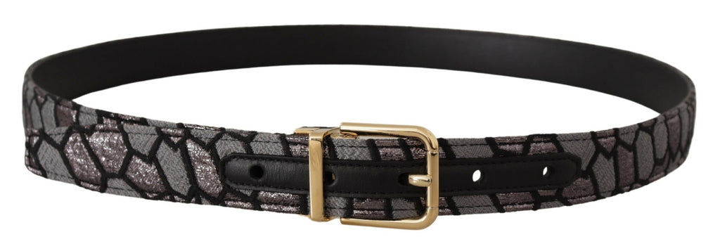 Dolce &amp; Gabbana Mehrfarbiger Statement-Gürtel aus Leder