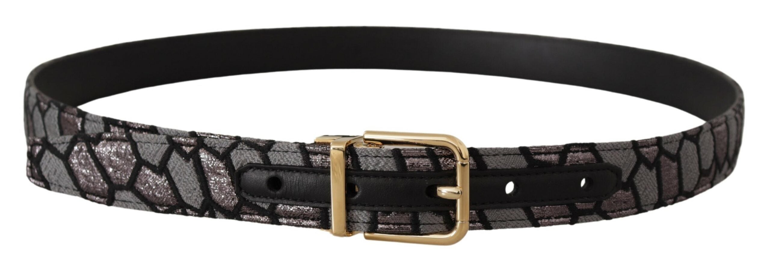 Dolce &amp; Gabbana Mehrfarbiger Statement-Gürtel aus Leder