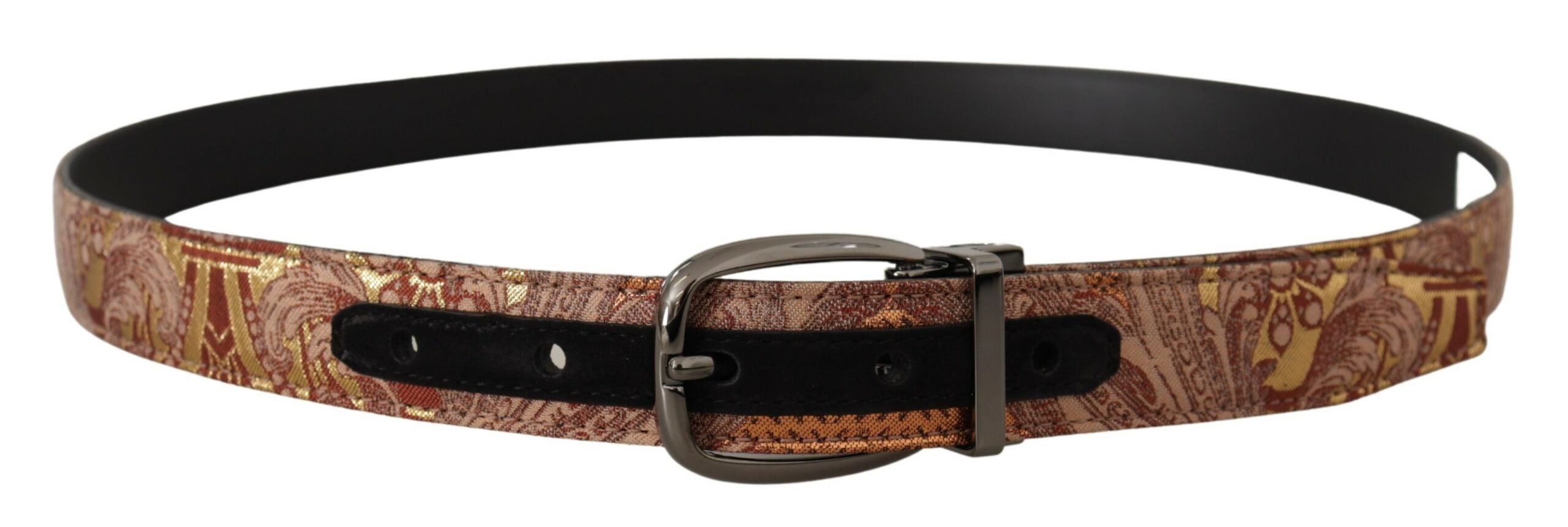 Dolce &amp; Gabbana Mehrfarbiger Signature-Gürtel aus Leder