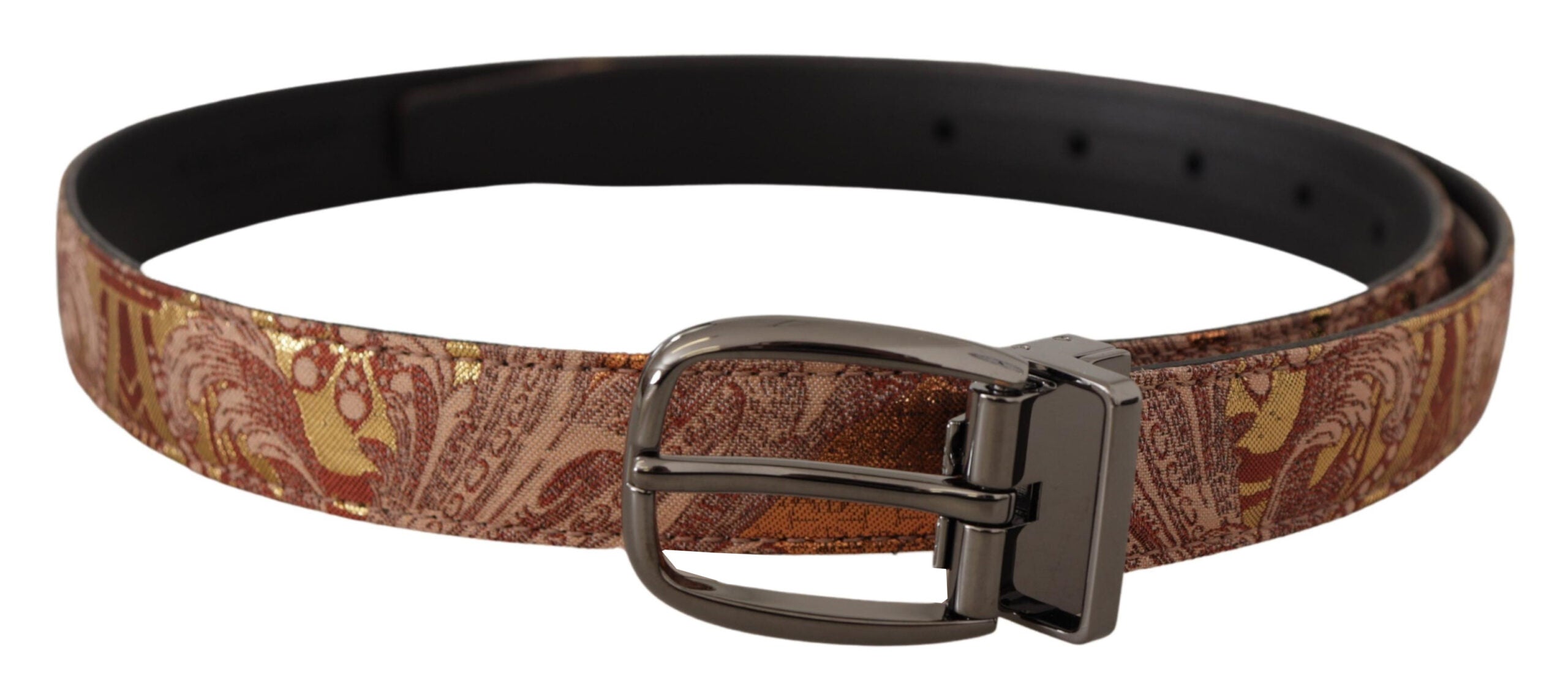 Dolce &amp; Gabbana Mehrfarbiger Signature-Gürtel aus Leder