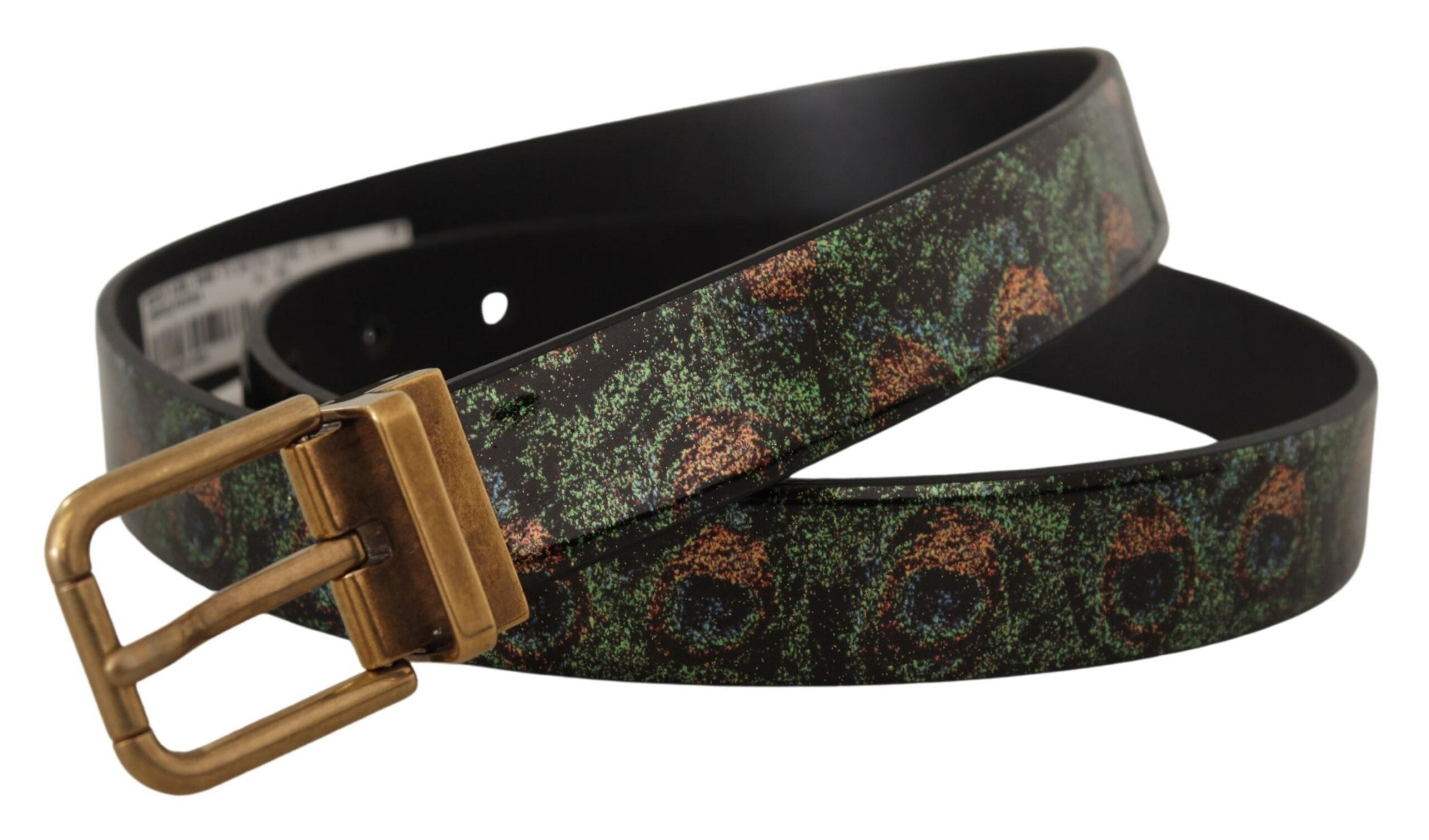 Dolce &amp; Gabbana – Eleganter schwarzer Ripsledergürtel