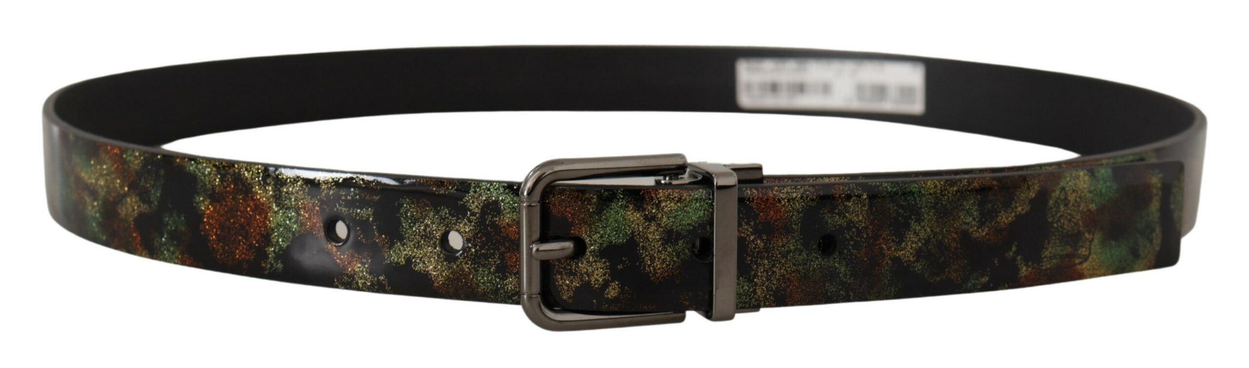 Dolce &amp; Gabbana Eleganter zweifarbiger Ledergürtel