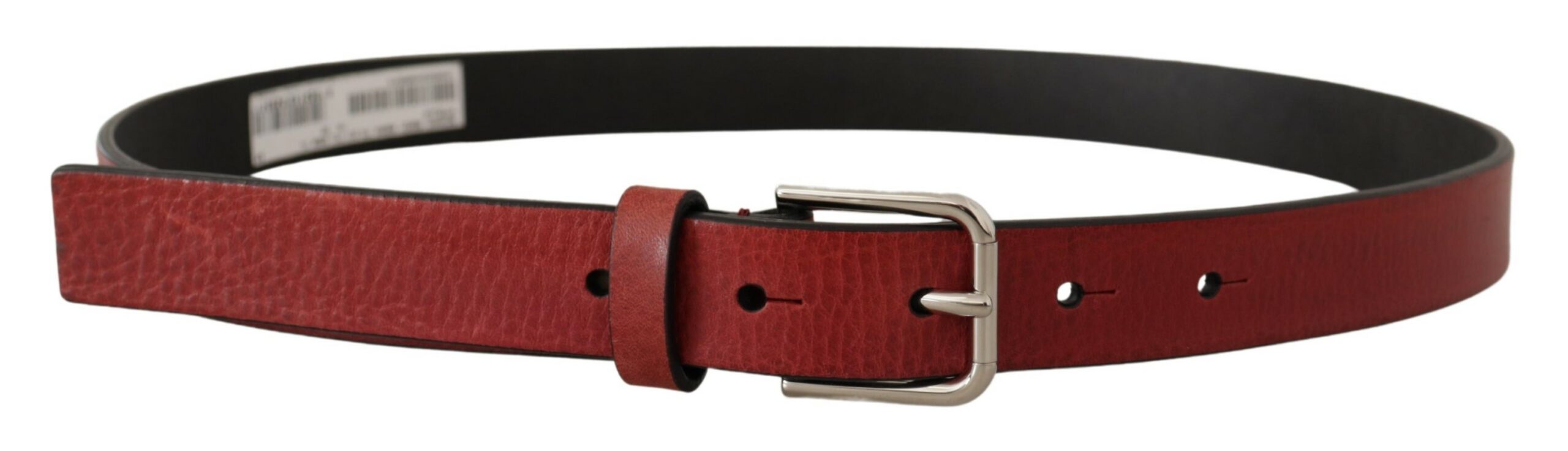 Dolce &amp; Gabbana Eleganter kastanienbrauner italienischer Ledergürtel