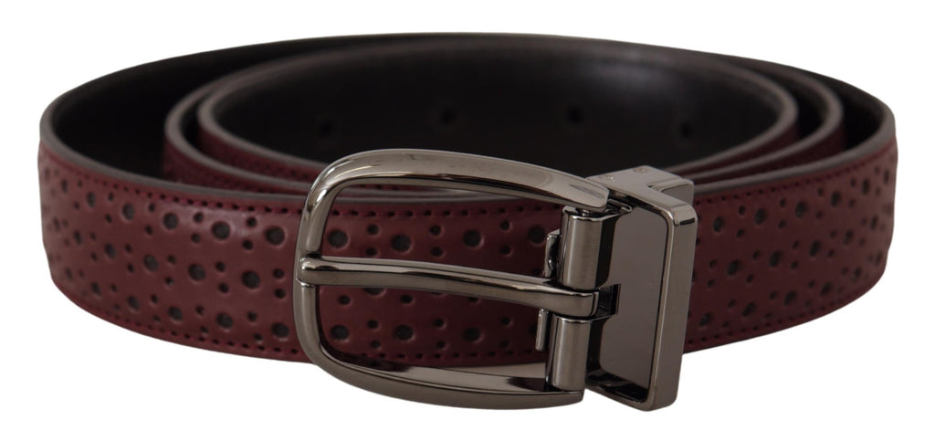 Dolce &amp; Gabbana Eleganter Ledergürtel mit Metallschnalle