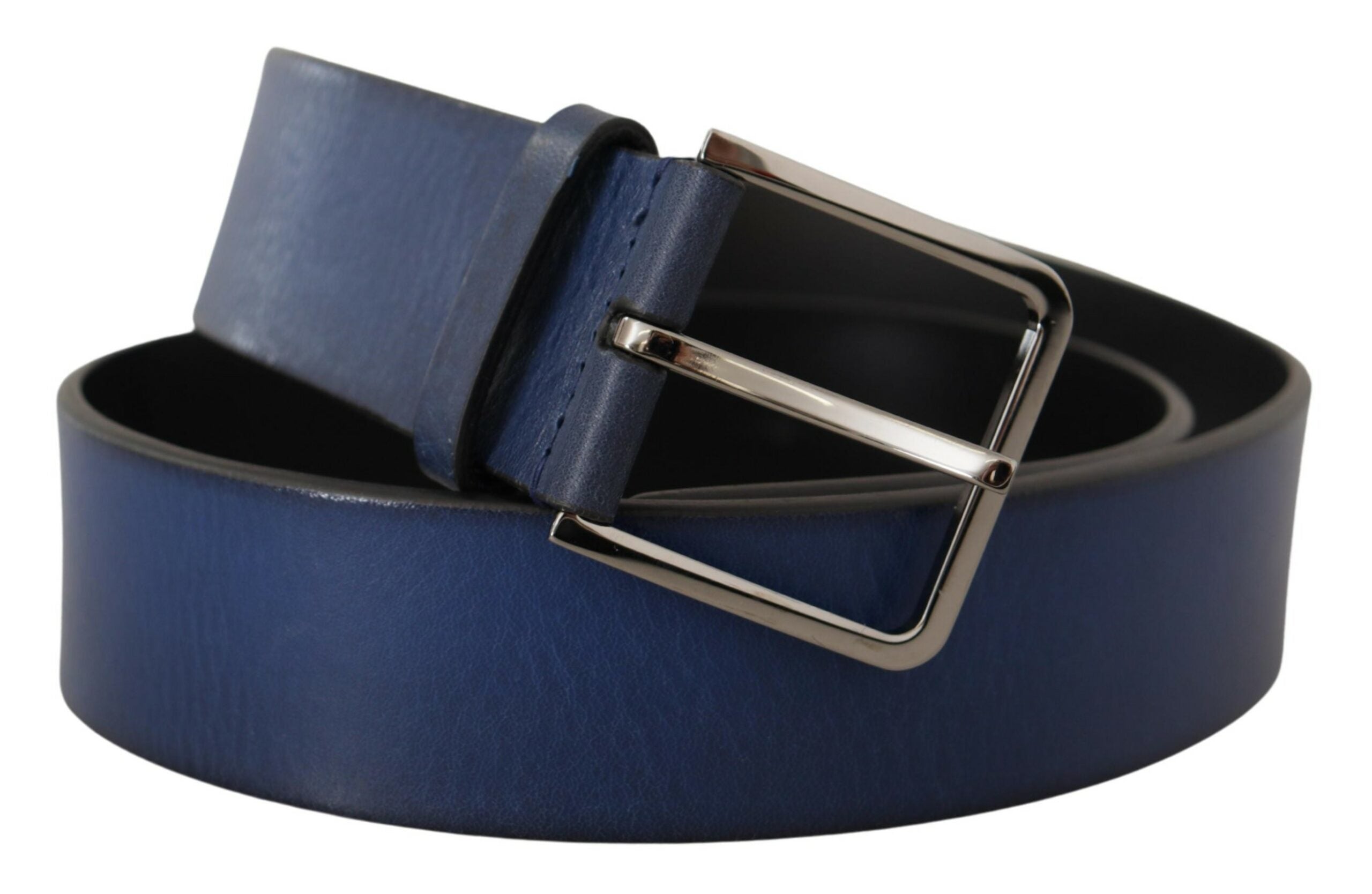 Dolce &amp; Gabbana – Eleganter italienischer Ledergürtel in Blau