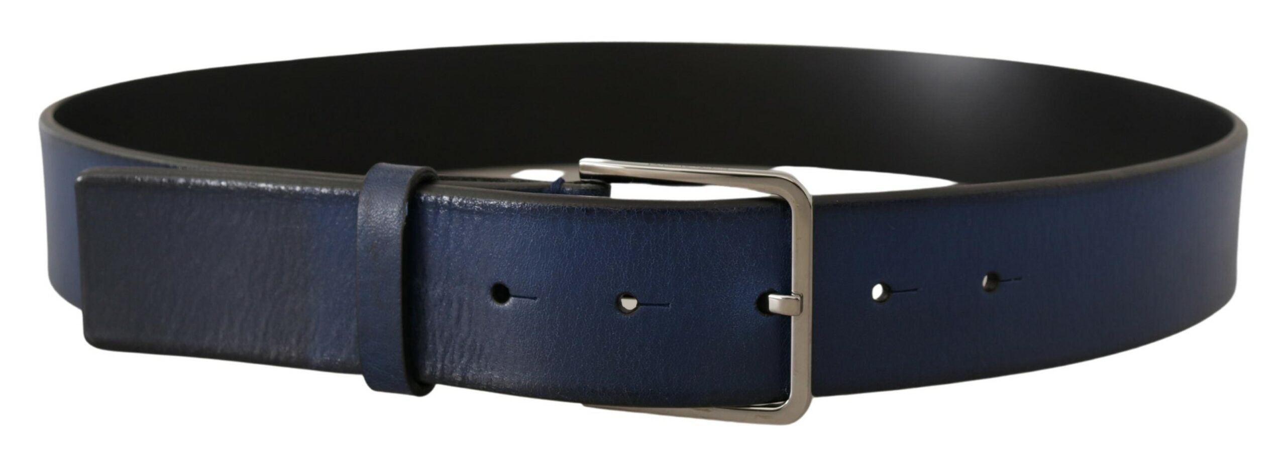 Dolce &amp; Gabbana – Eleganter italienischer Ledergürtel in Blau
