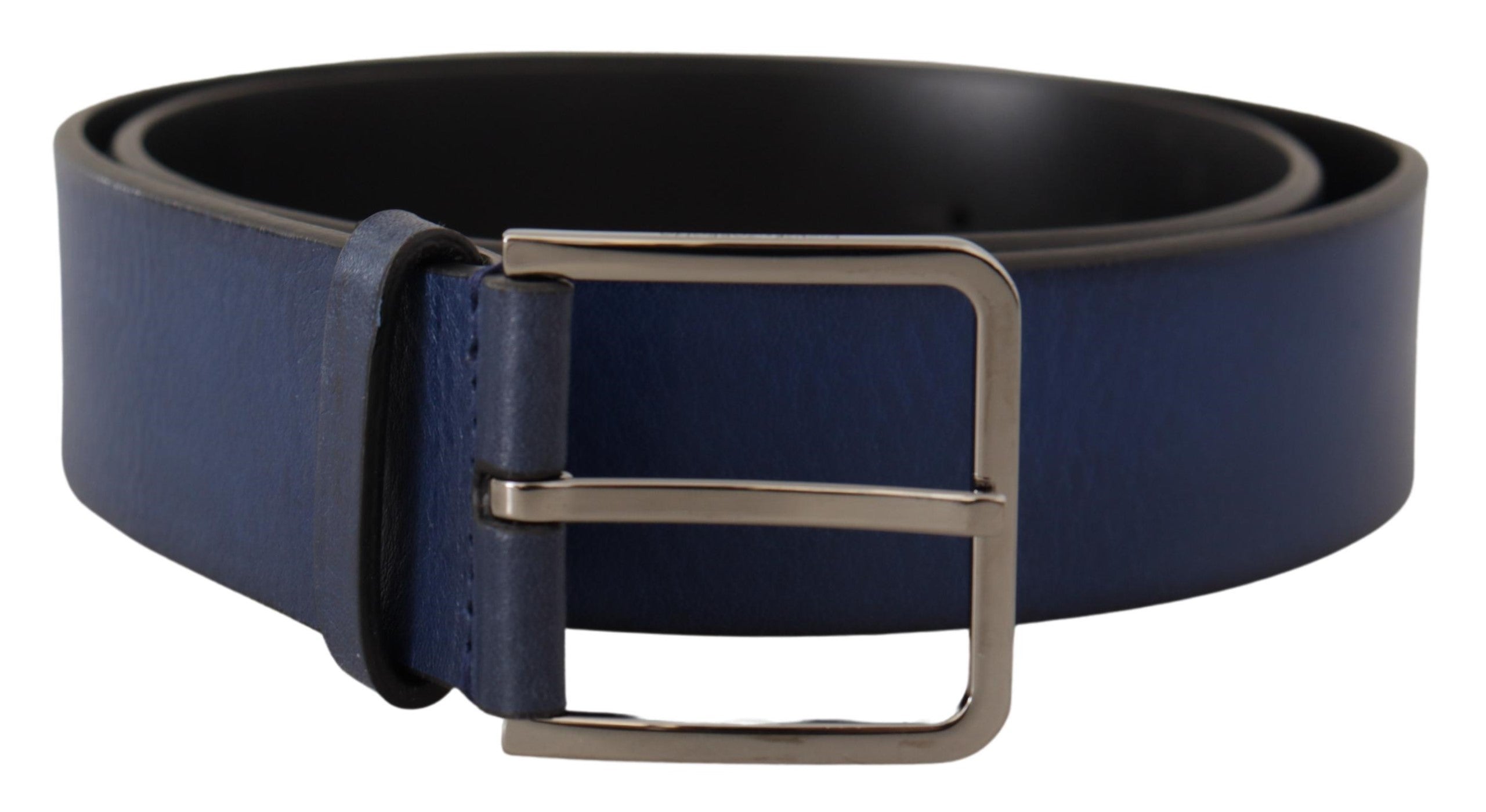Dolce &amp; Gabbana – Eleganter italienischer Ledergürtel in Blau