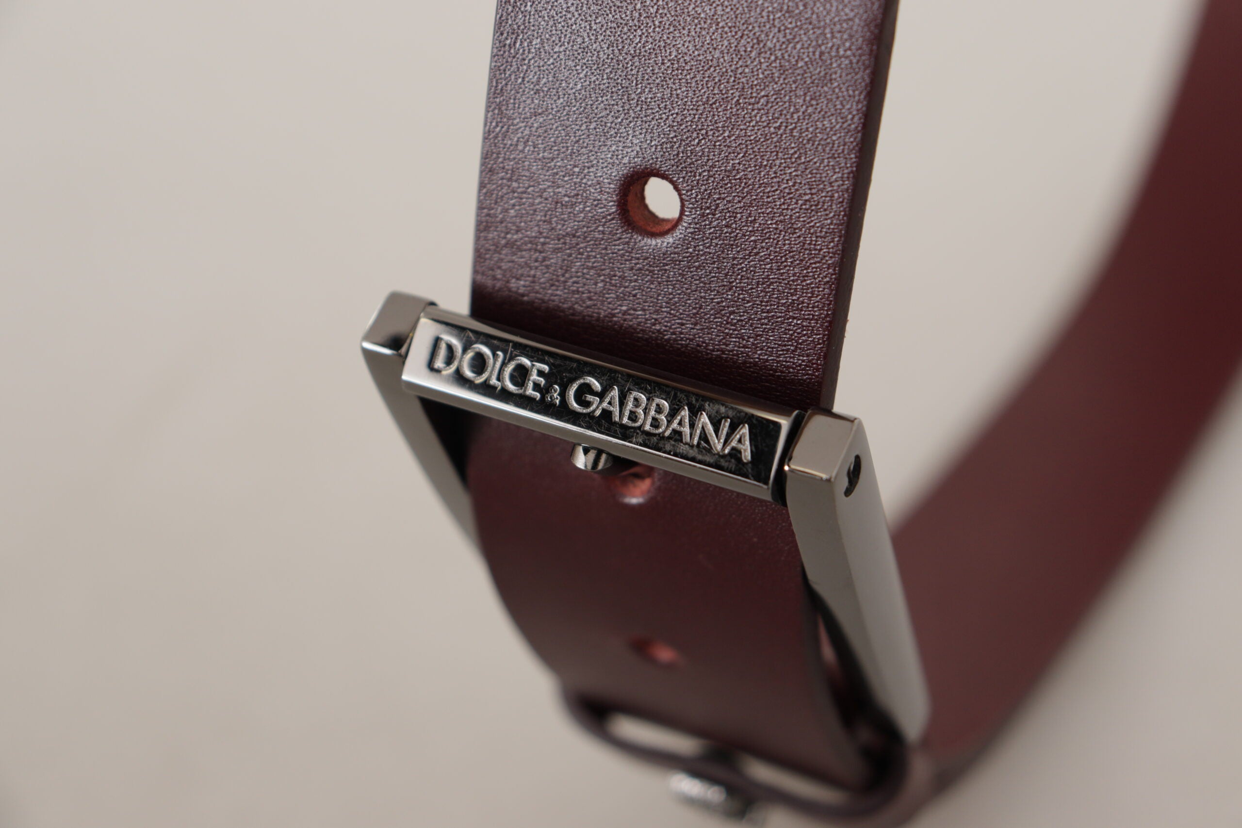 Dolce &amp; Gabbana Eleganter Designergürtel aus braunem Leder
