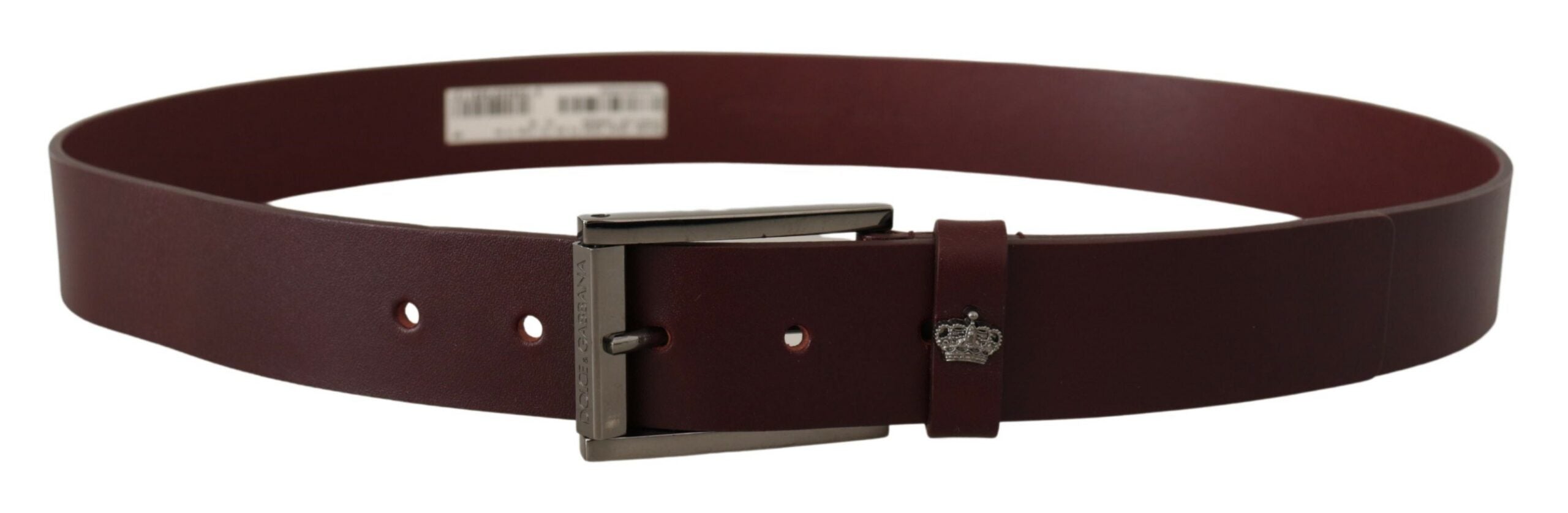 Dolce &amp; Gabbana Eleganter Designergürtel aus braunem Leder