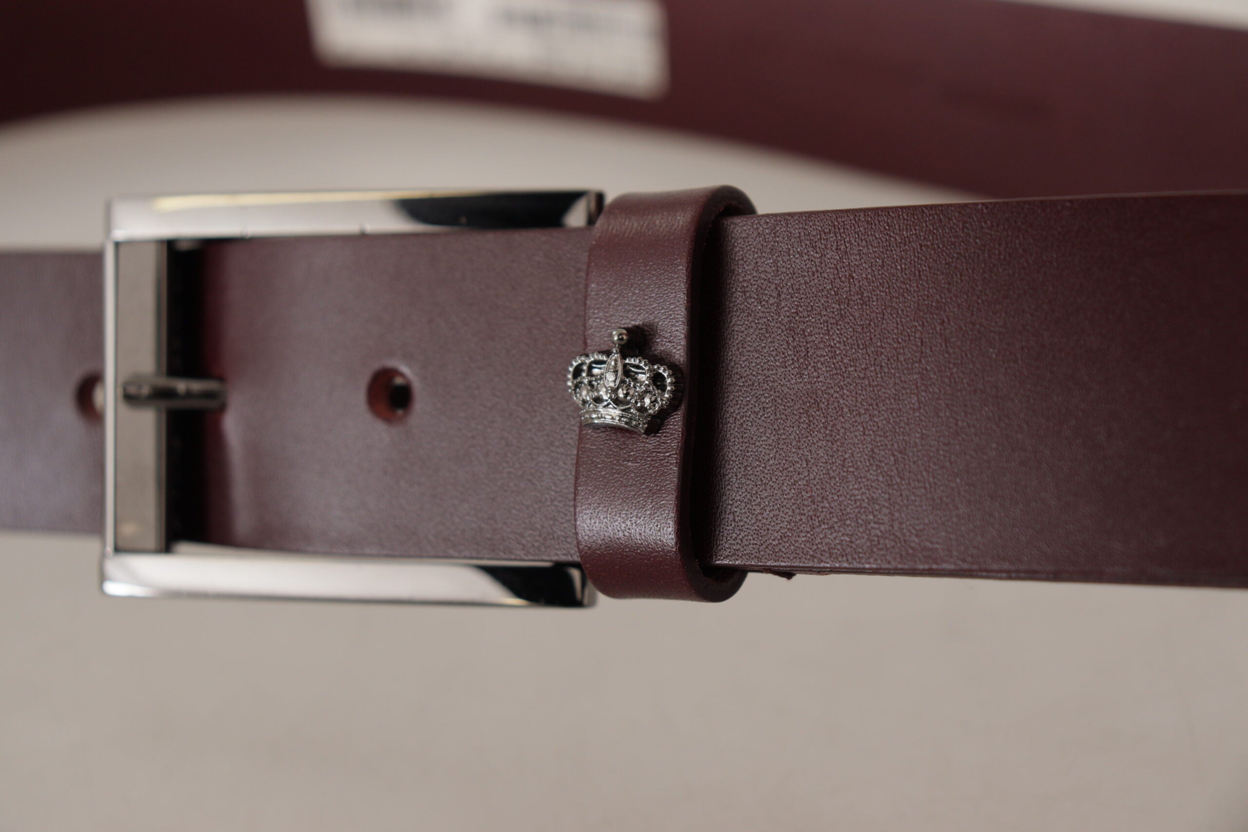 Dolce &amp; Gabbana Eleganter Designergürtel aus braunem Leder