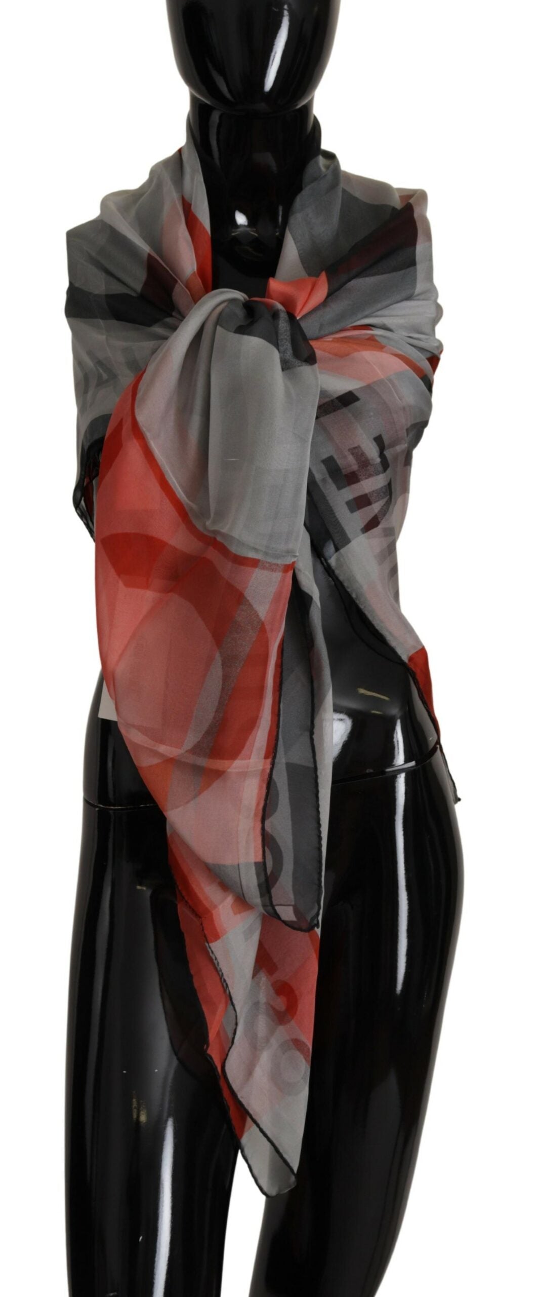 Costume National – Eleganter karierter Seidenschal