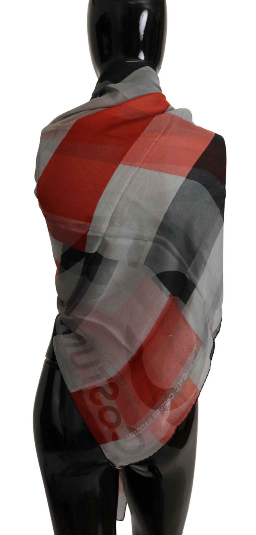 Costume National – Eleganter karierter Seidenschal