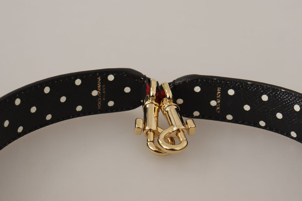 Dolce &amp; Gabbana Eleganter Schultergurt aus rotem Pythonleder