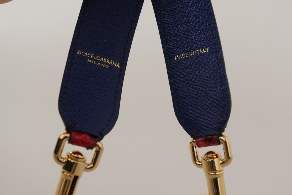 Dolce &amp; Gabbana Chic Schultergurt aus rotem Pythonleder