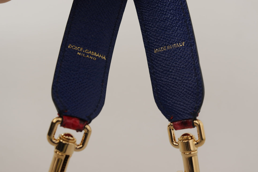 Dolce &amp; Gabbana Chic Schultergurt aus rotem Pythonleder