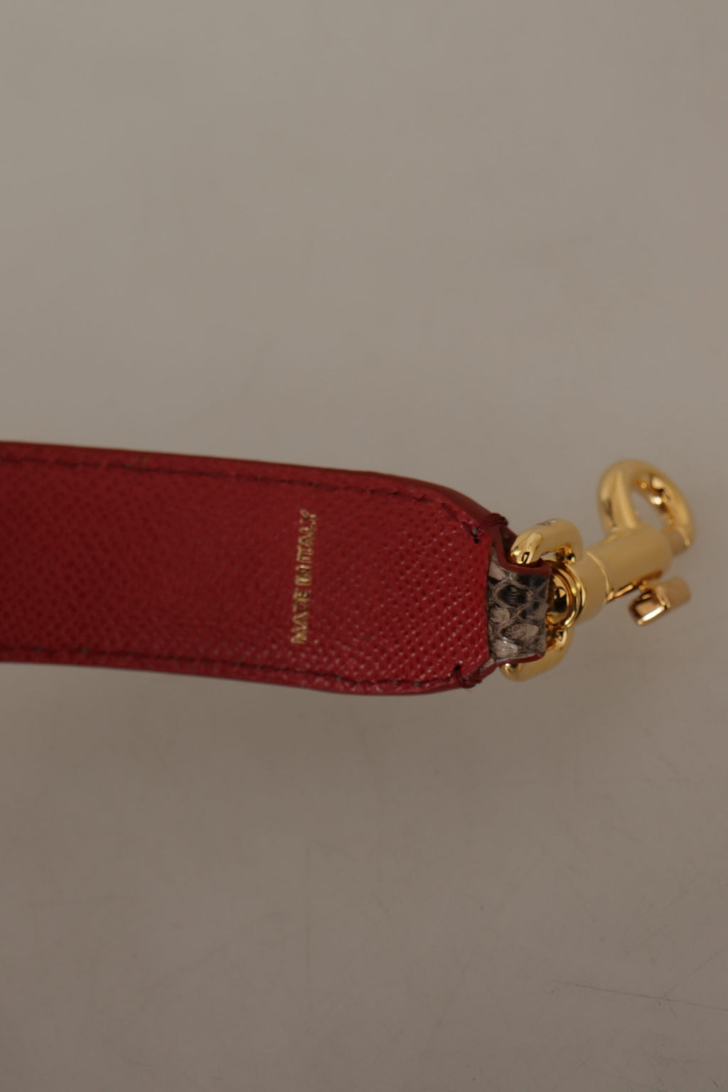 Dolce &amp; Gabbana Eleganter Schultergurt aus Pythonleder
