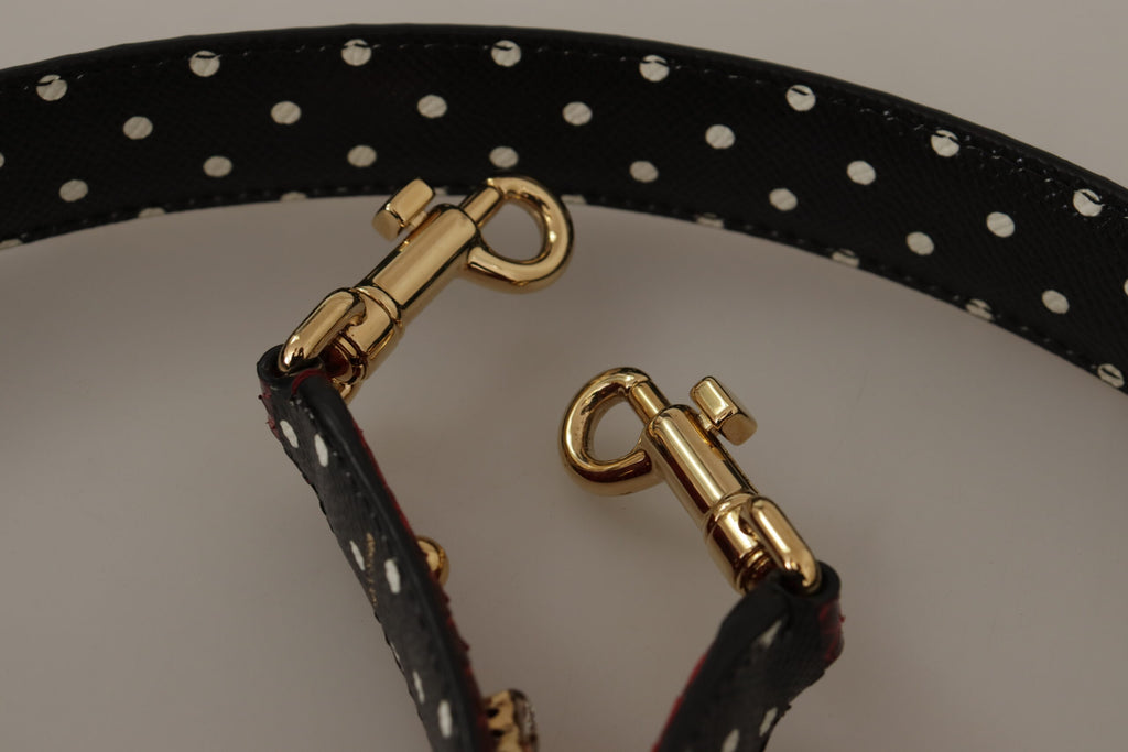 Dolce &amp; Gabbana Schultertaschenriemen aus rotem Pythonleder