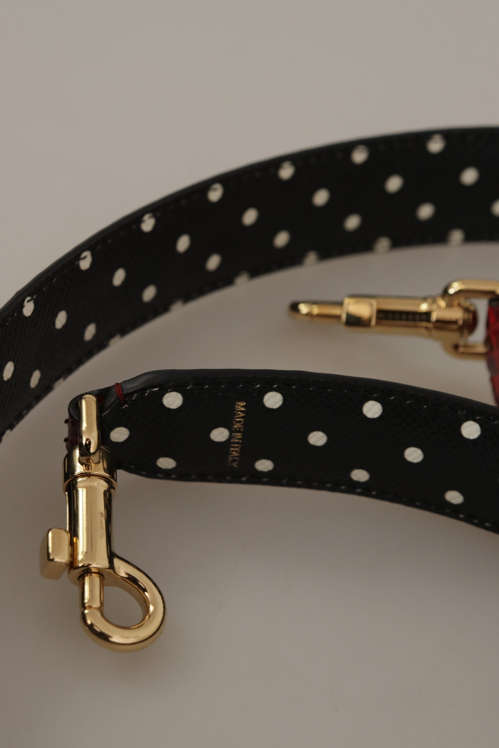 Dolce &amp; Gabbana Schultertaschenriemen aus rotem Pythonleder