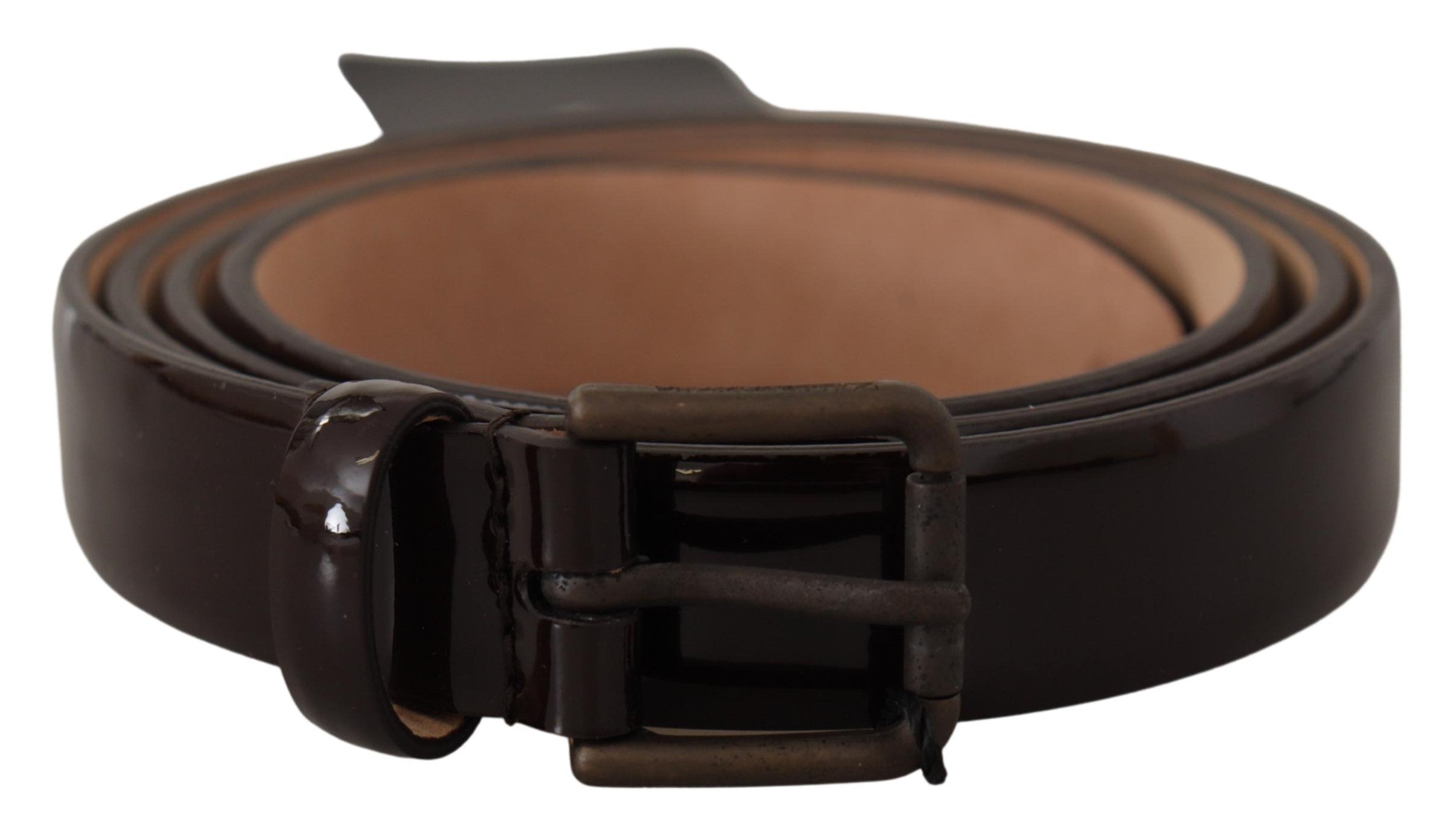 Dolce &amp; Gabbana Eleganter schwarzer Ledergürtel mit Logoschnalle
