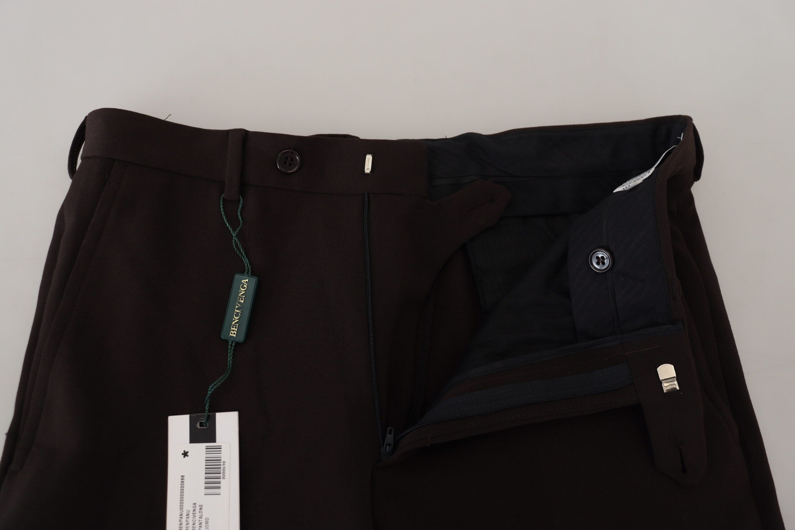 BENCIVENGA Elegante italienische Braunhose für Herren