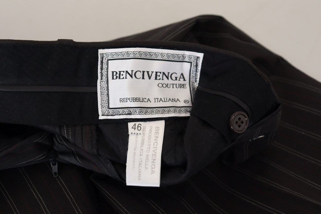 BENCIVENGA Elegante gestreifte Anzughose aus Viskose für Herren