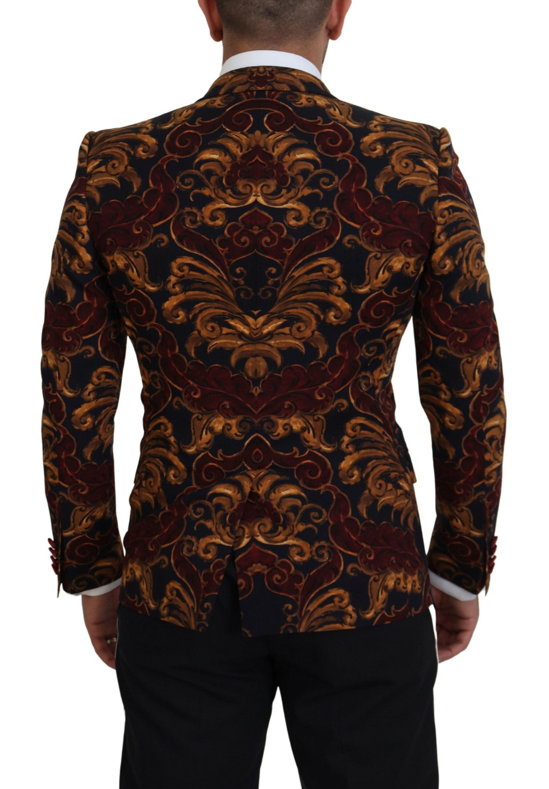 Dolce &amp; Gabbana Eleganter mehrfarbiger Blazer aus Wollmischung