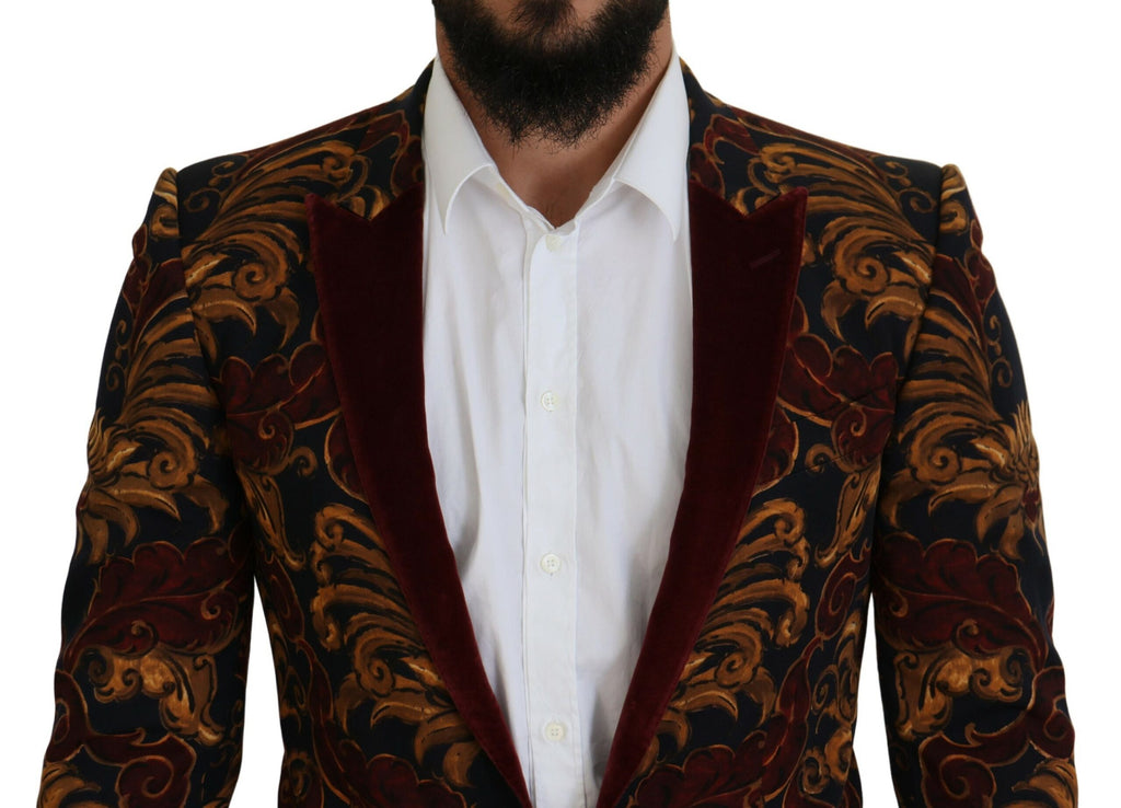 Dolce &amp; Gabbana Eleganter mehrfarbiger Blazer aus Wollmischung