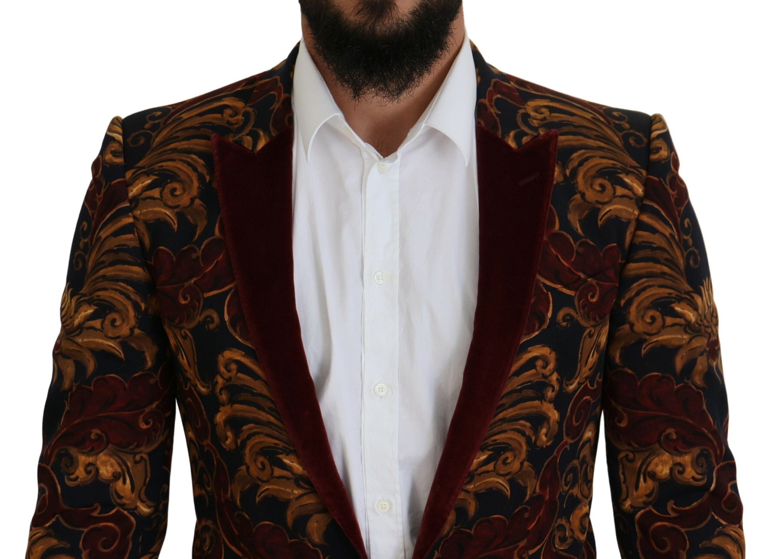 Dolce &amp; Gabbana Eleganter mehrfarbiger Blazer aus Wollmischung